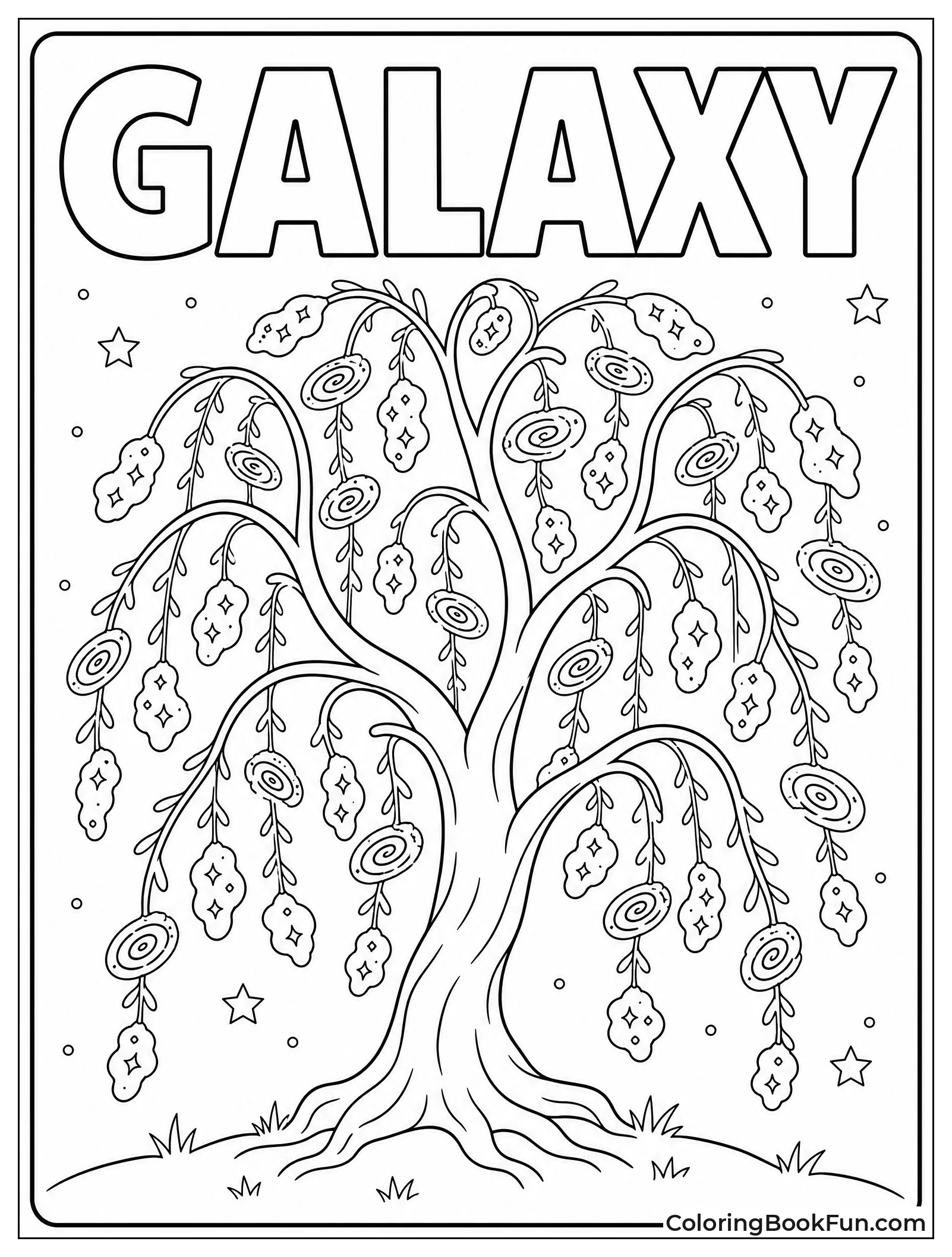 Willow Leaves Hold Tiny Galaxies