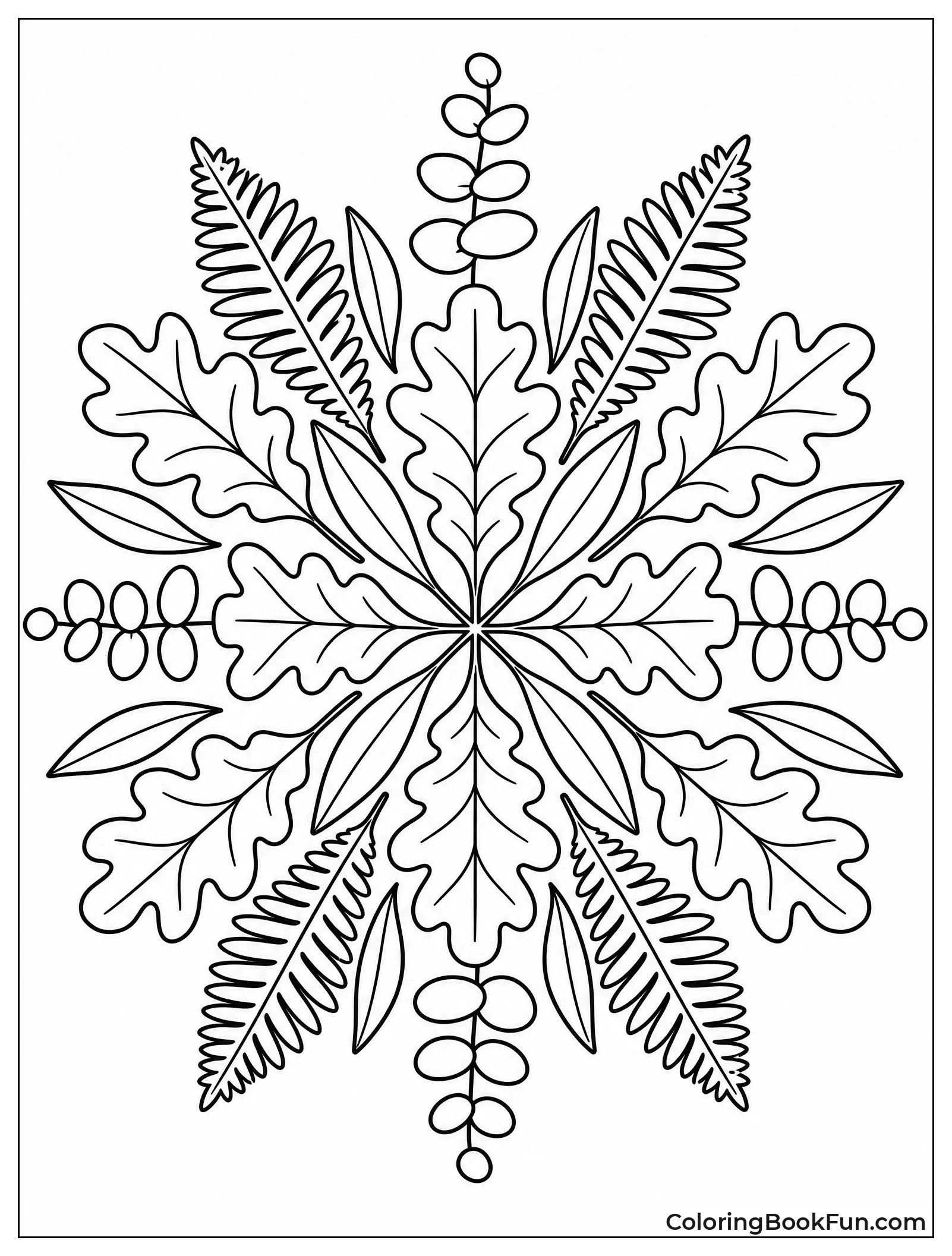 Leaves Burst in Perfect Symmetry