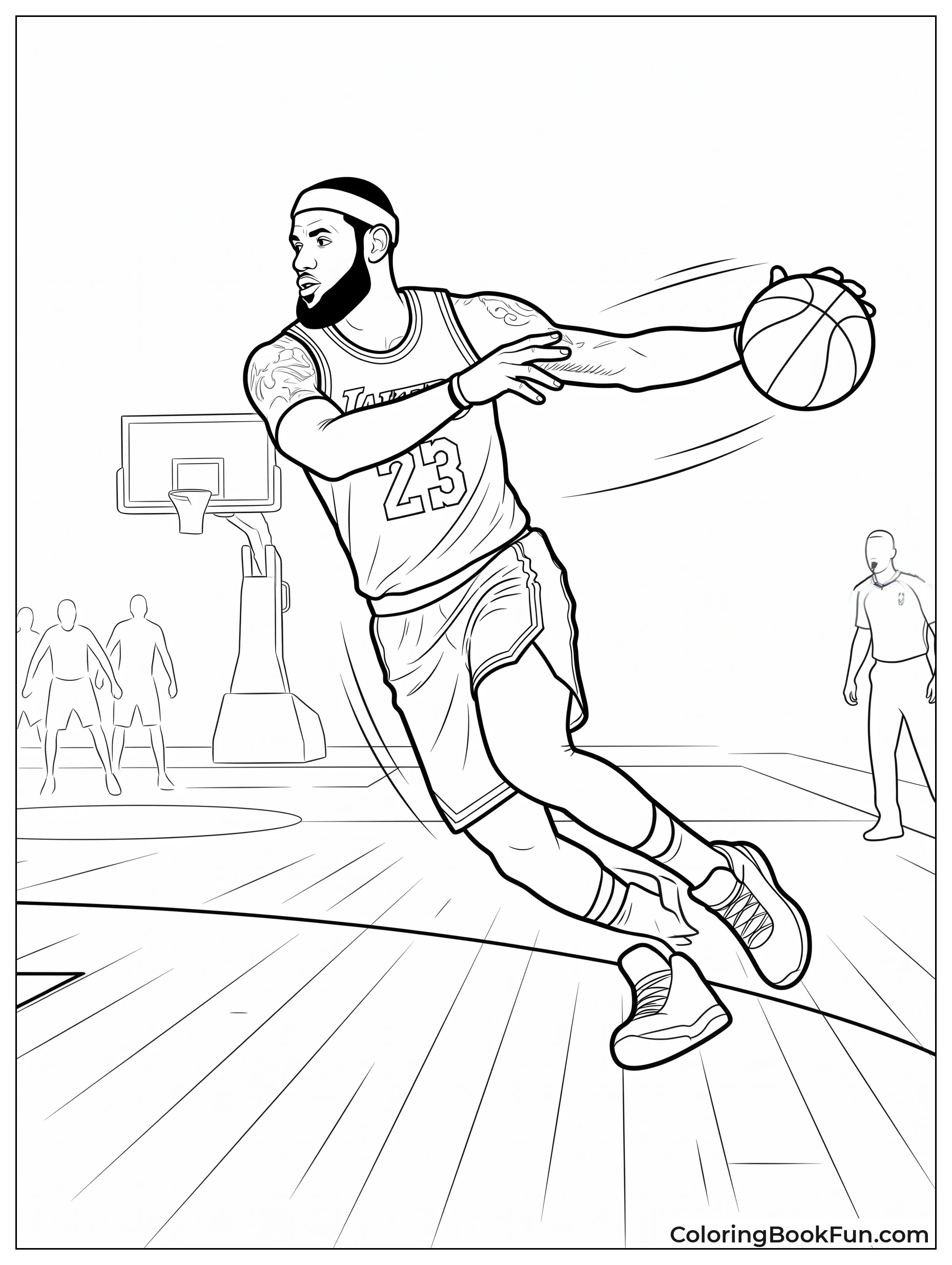 LeBron Throwing a Behind the Back Pass