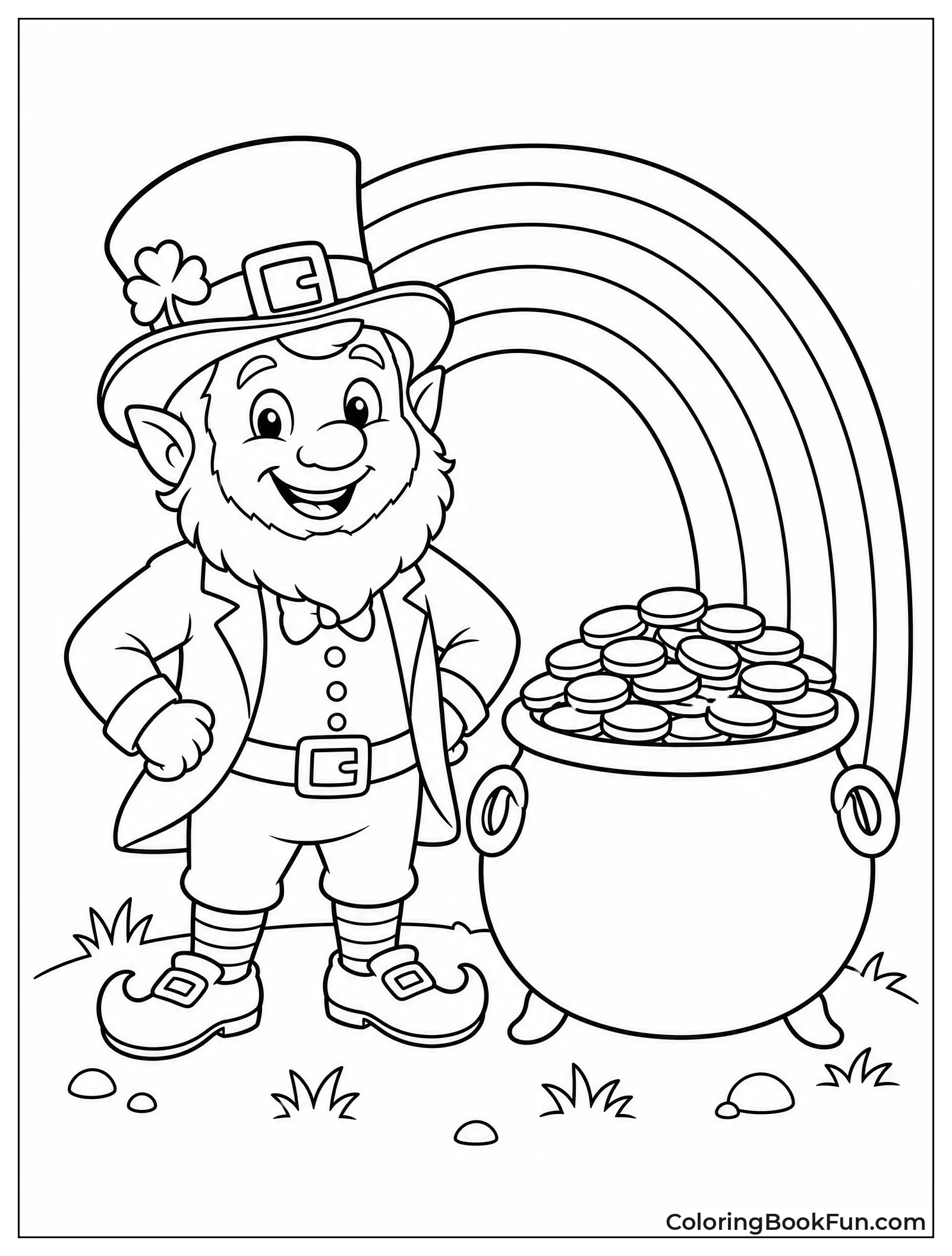 Guardian Standing by Pot of Gold