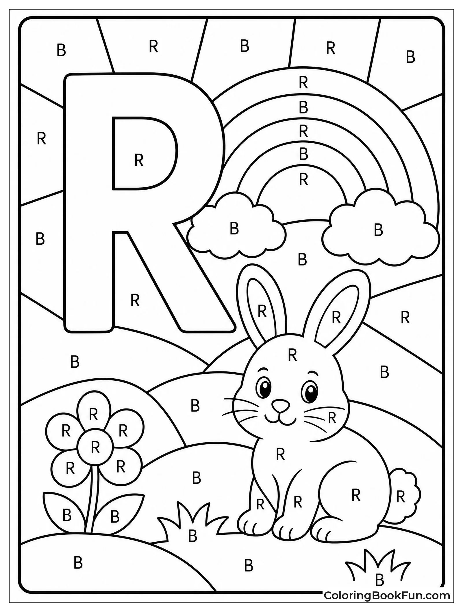 Color the Mosaic with Red and Blue