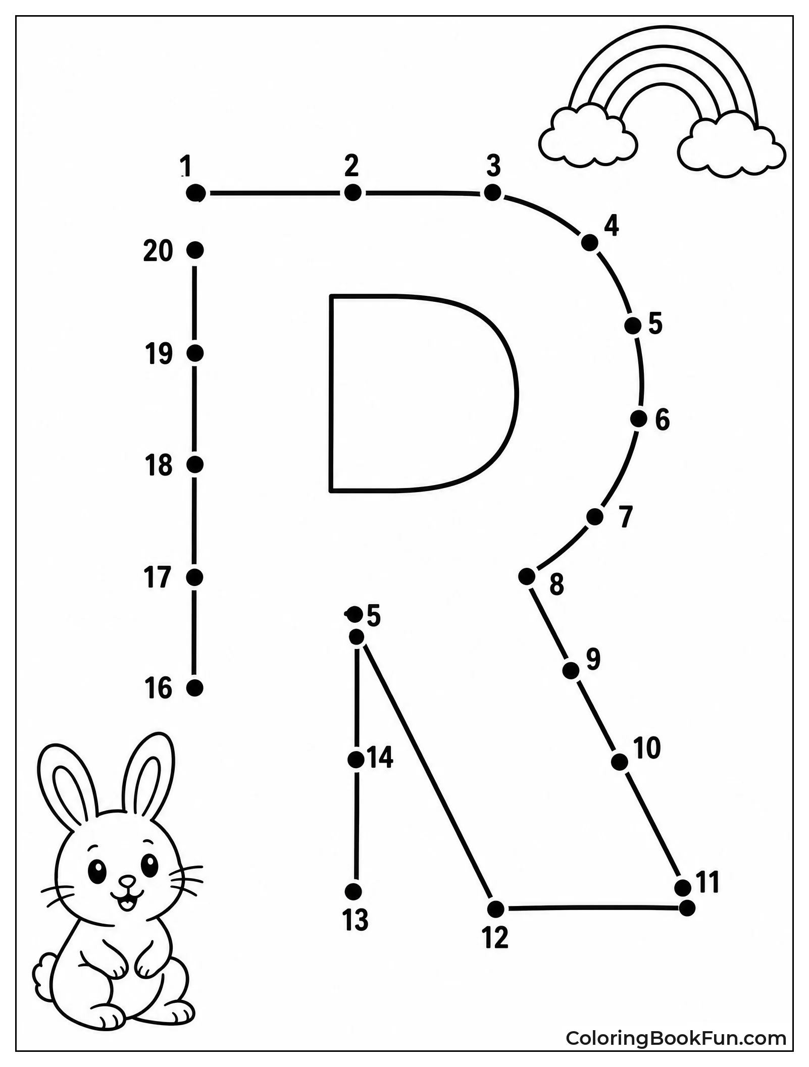 Connect the Dots to Form R