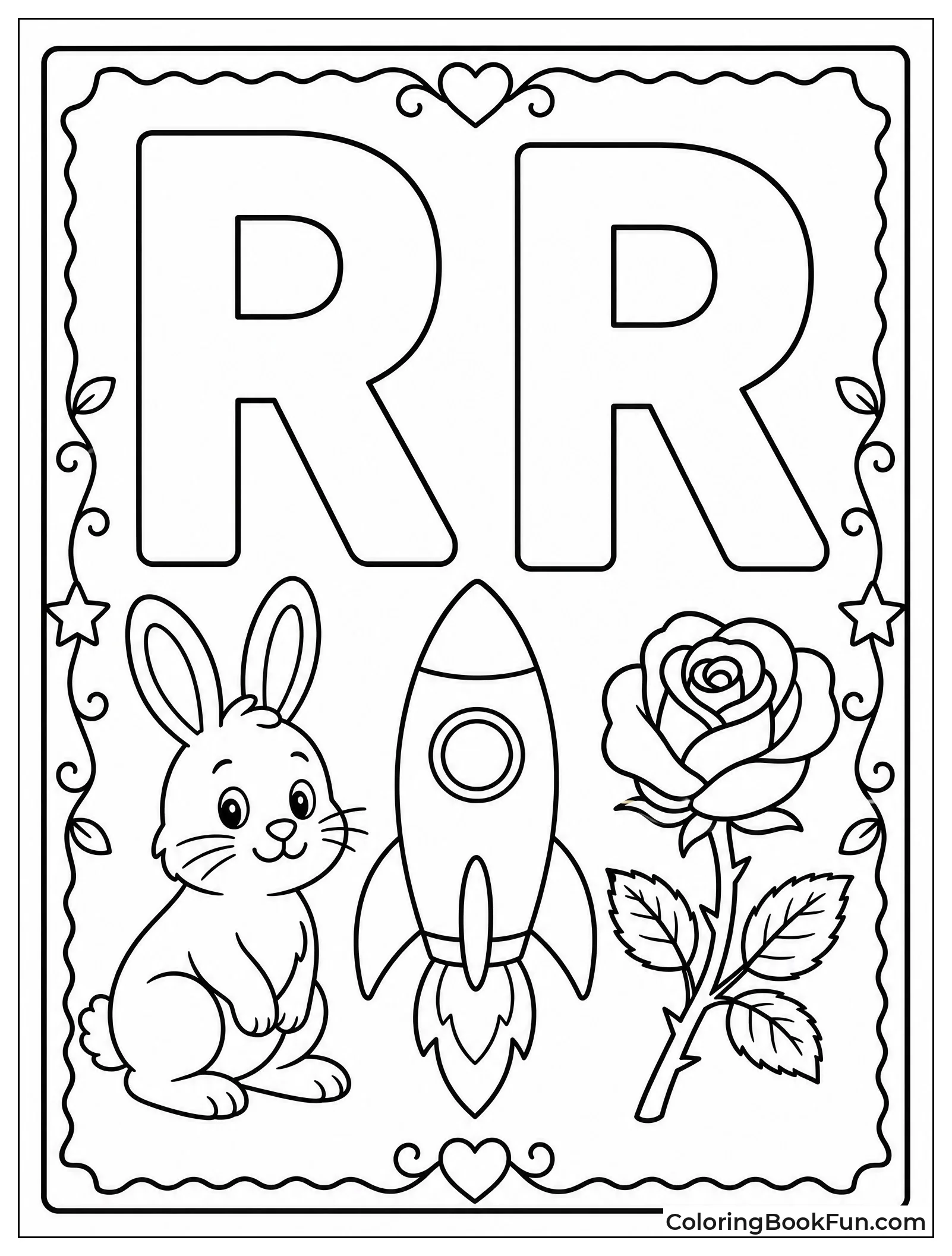 Floral Poster with Words and R