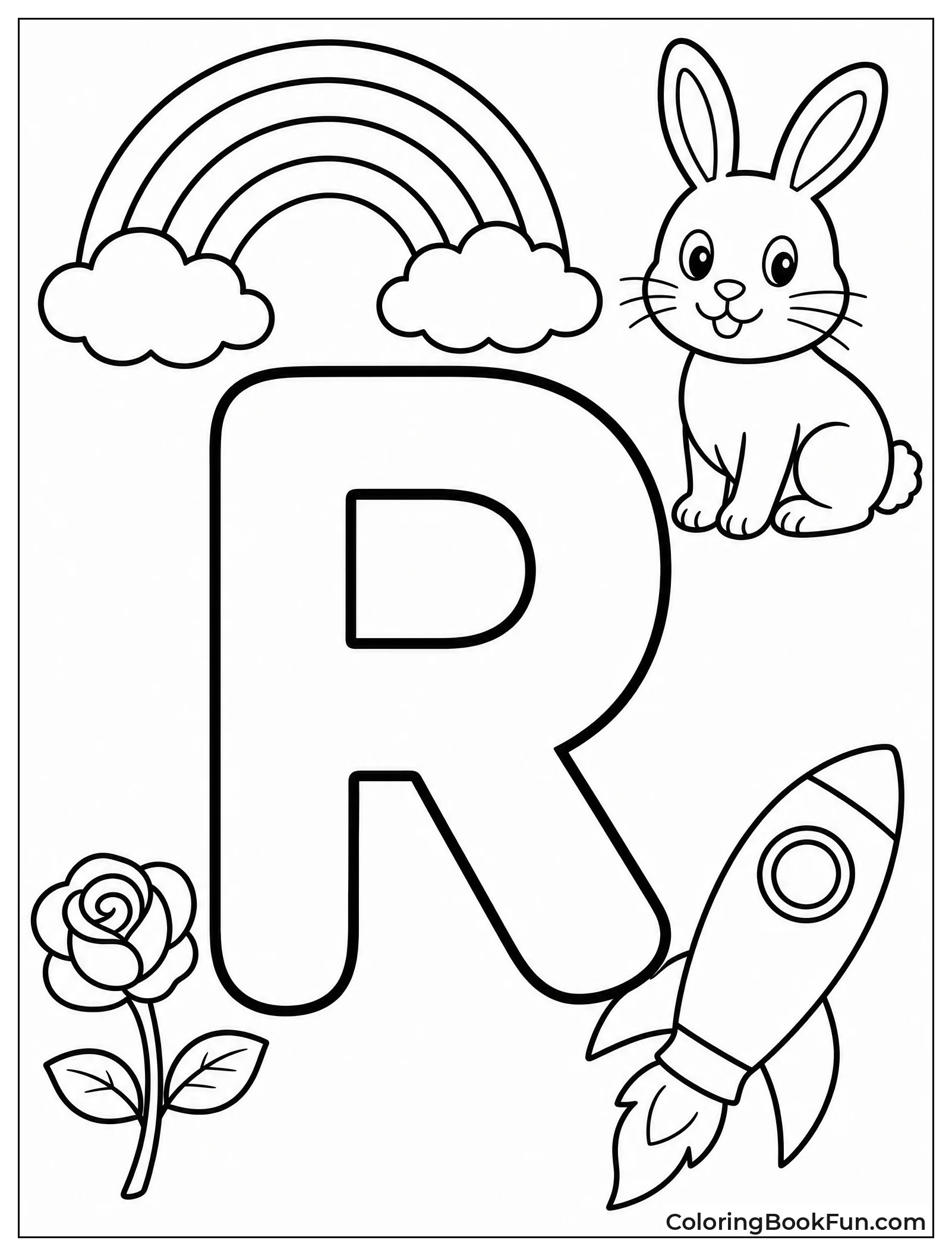 Simple Uppercase R for Tracing