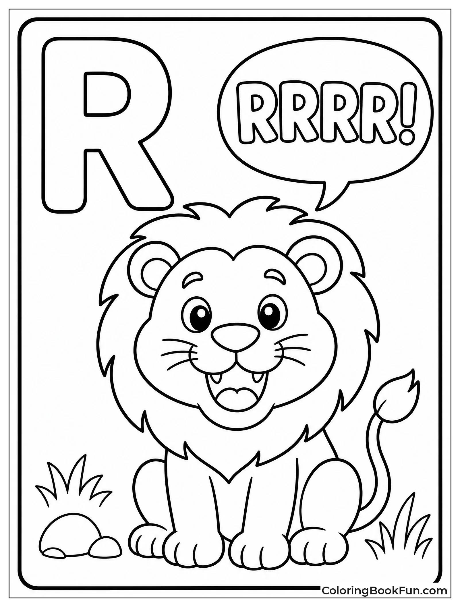 Lion Roaring R in a Bubble