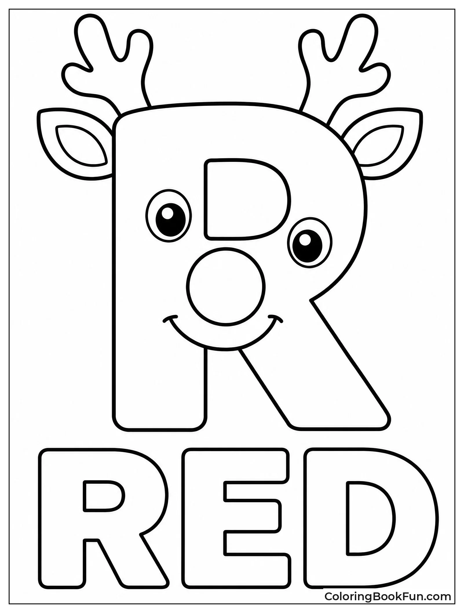 Reindeer Antlers on a Festive R