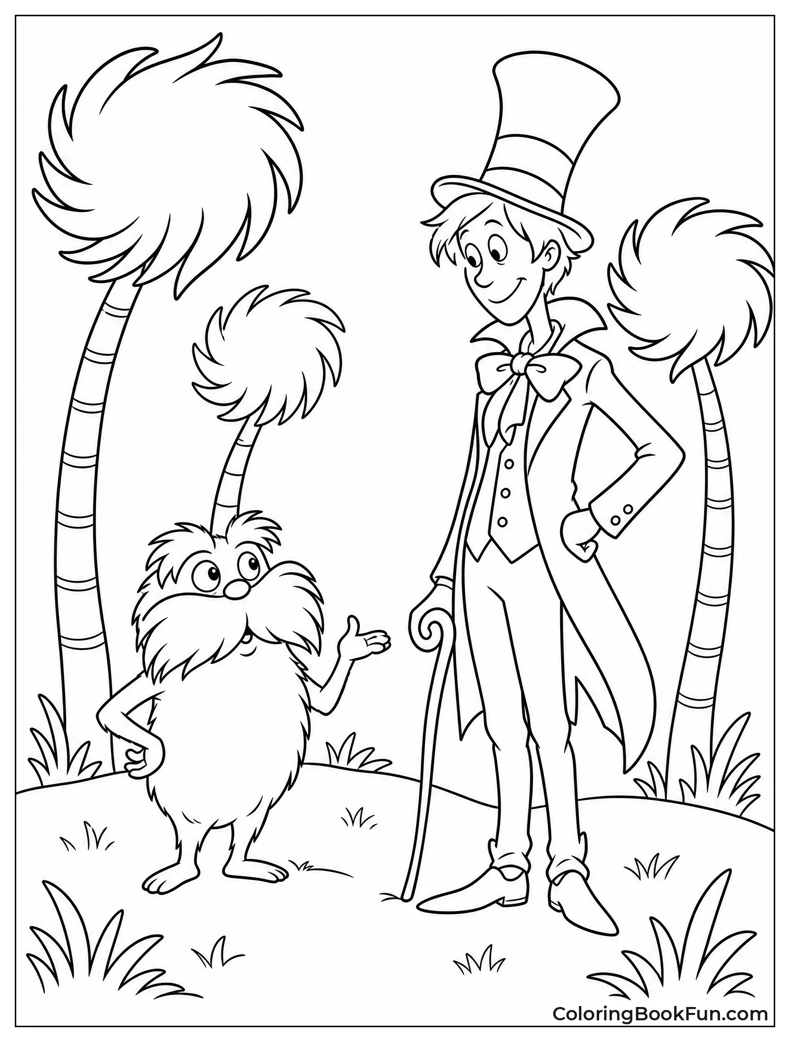 Lorax Arguing with Once-ler