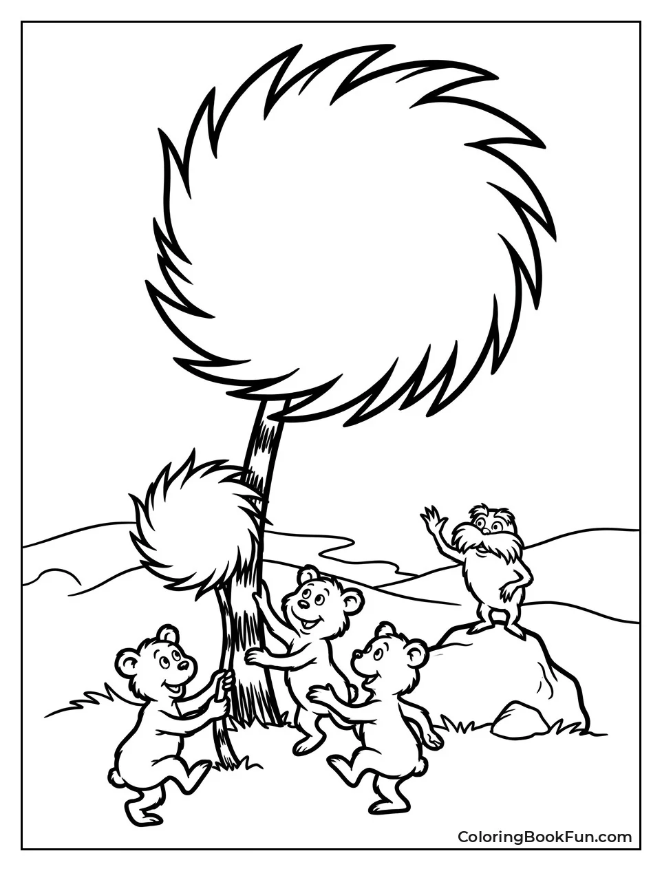 Bar-ba-loots Playing under Tree
