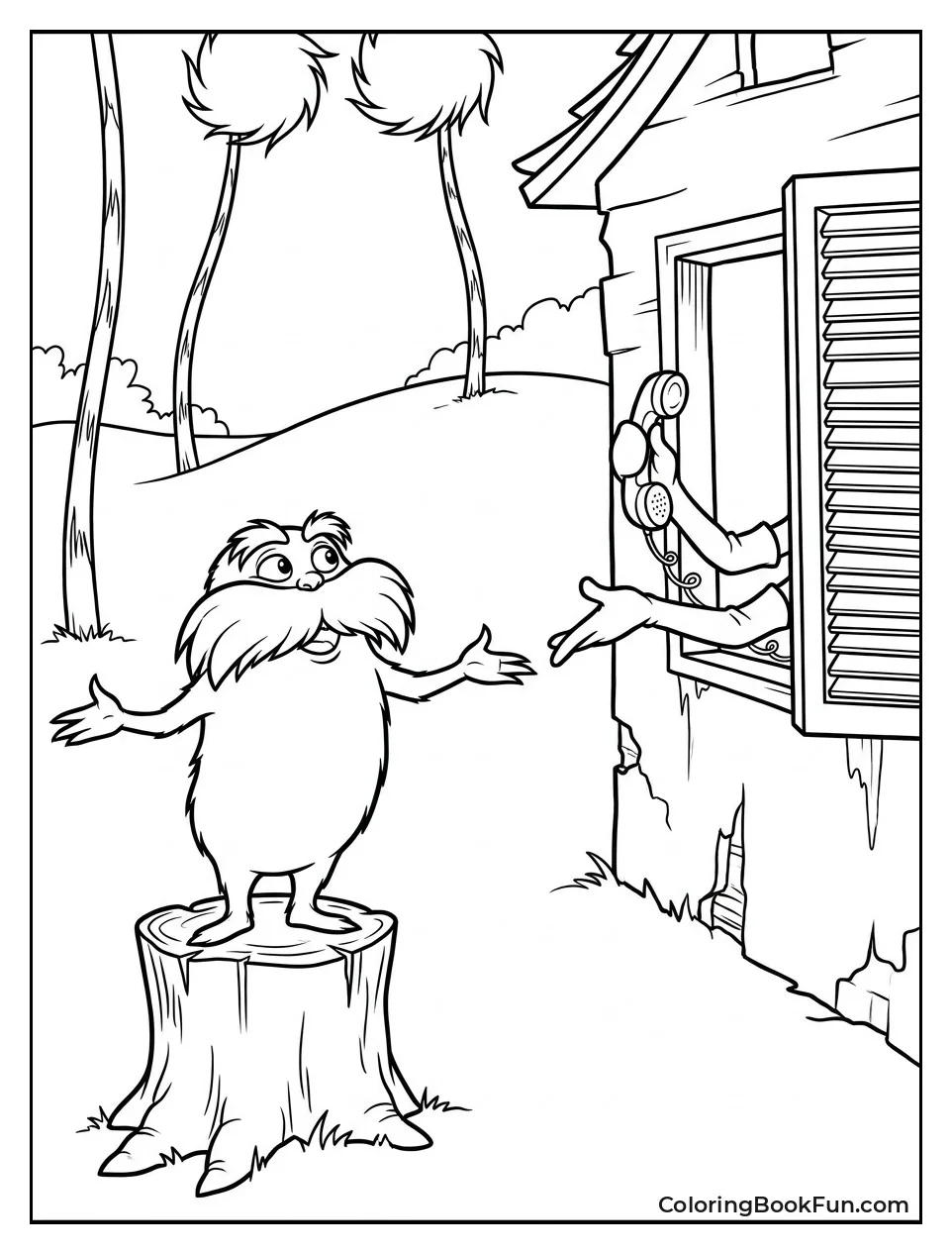 Lorax Standing on Stump