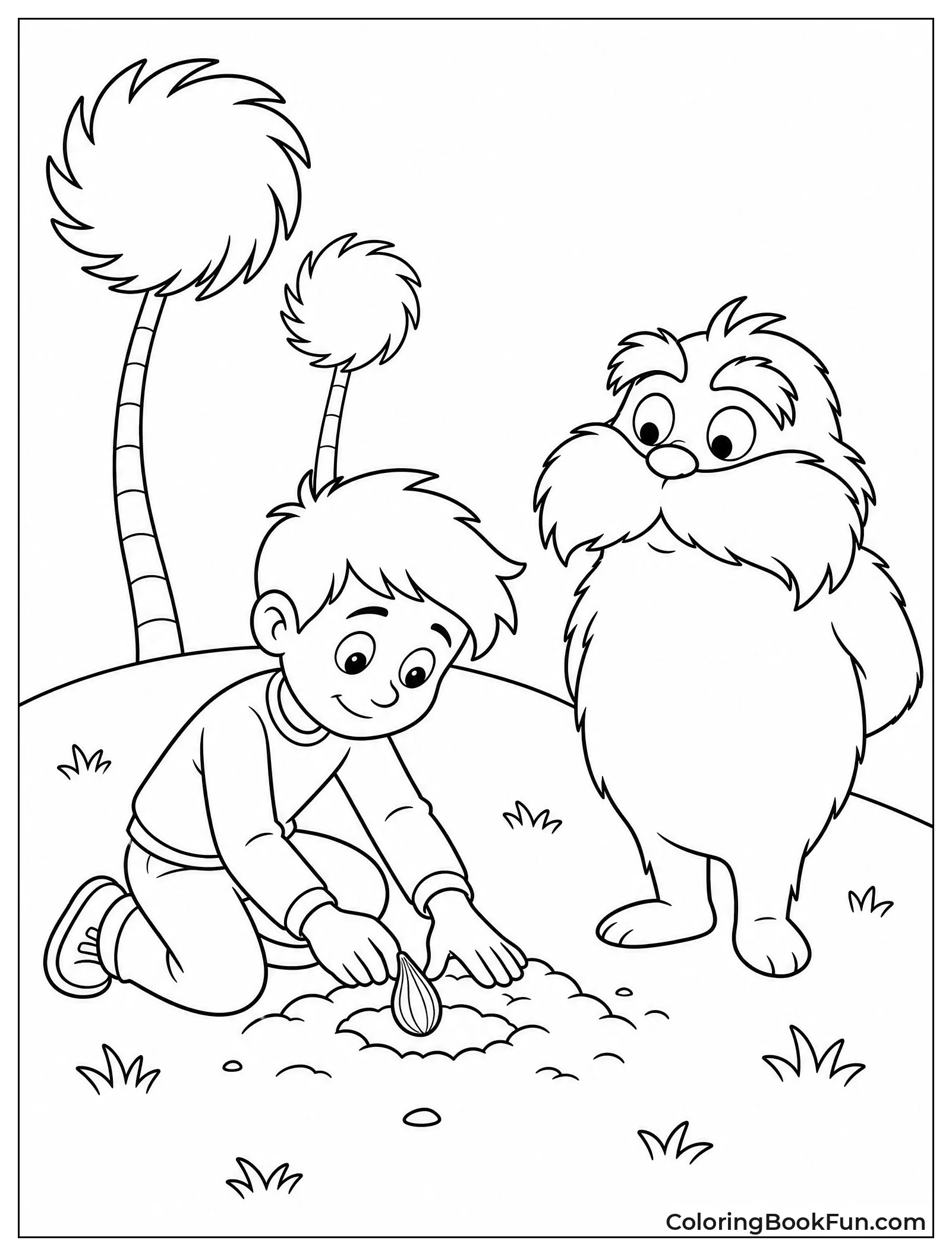 Boy Planting the Last Seed