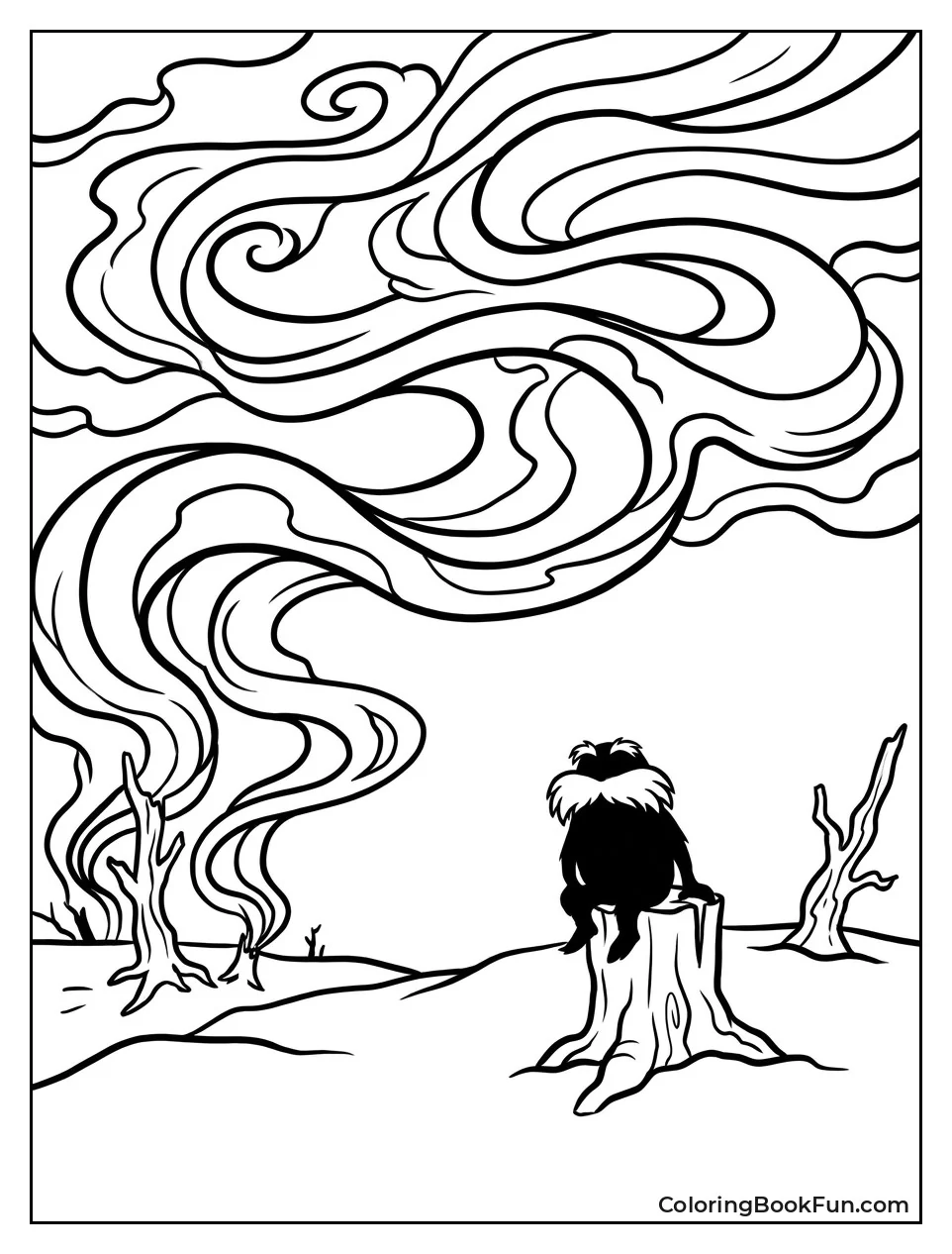 Swirling Dark Smoke Patterns