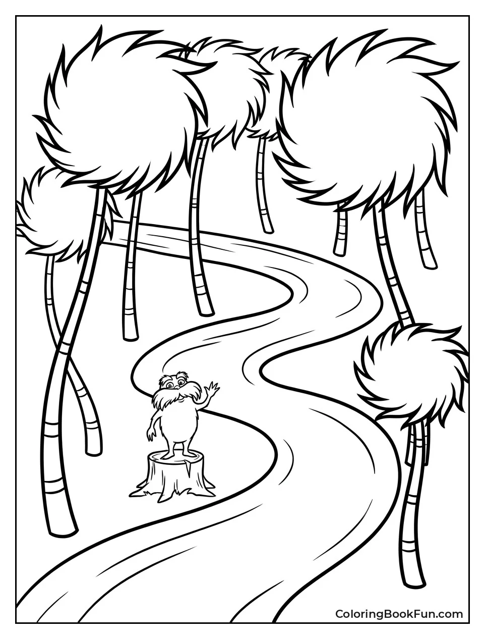 Path through Truffula Forest