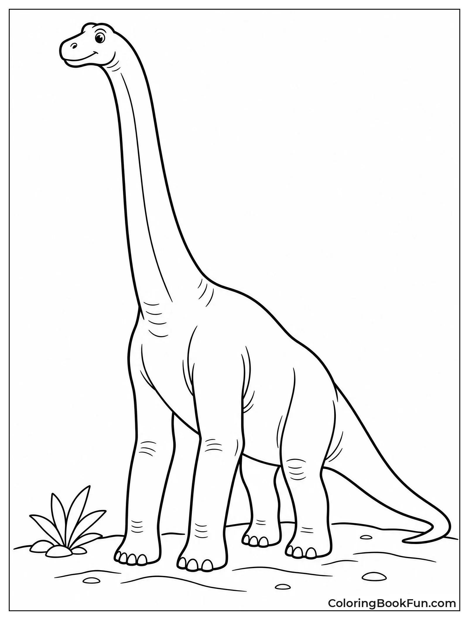 Majestic Brachiosaurus Standing Tall