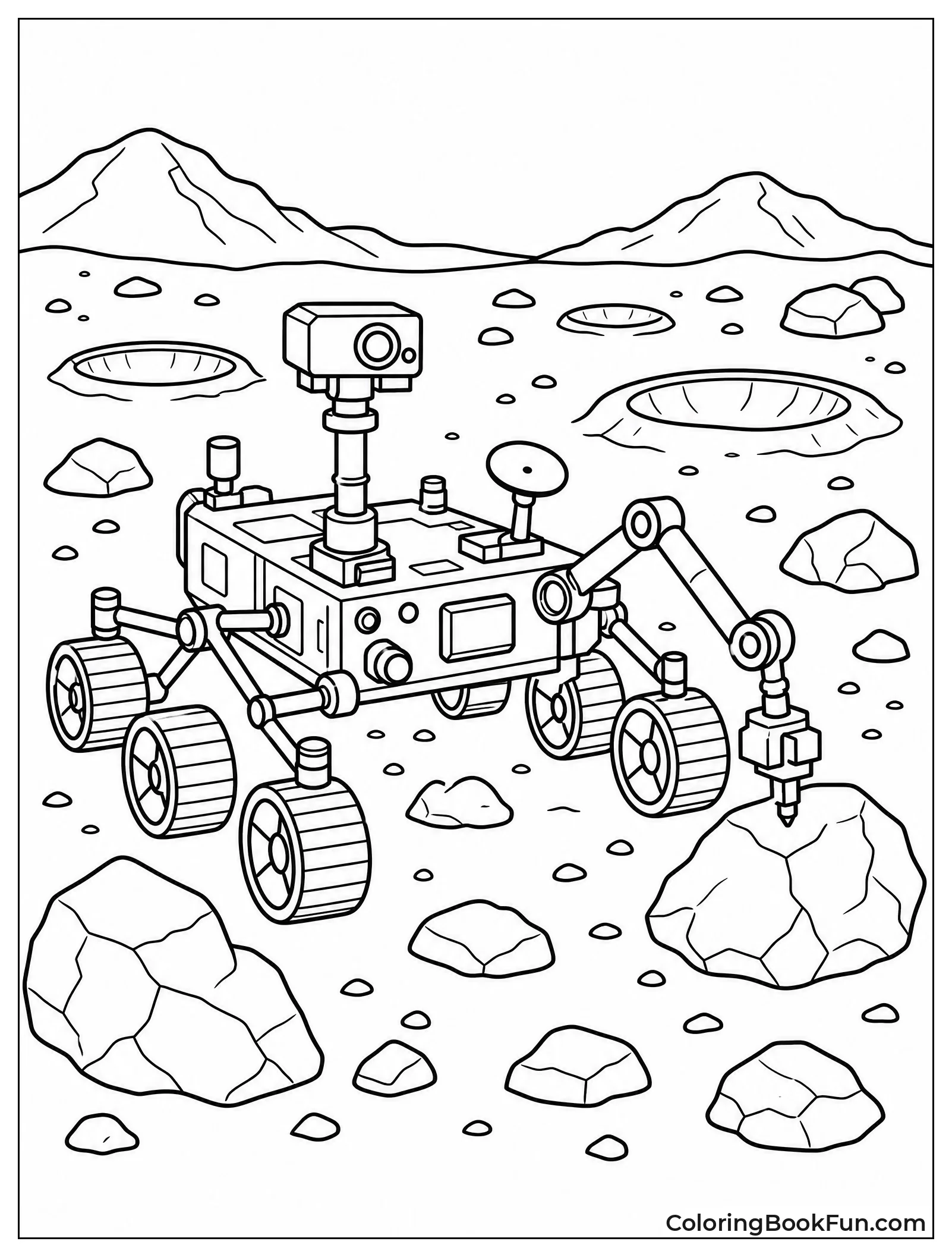 Rover Driving on Mars Rocks