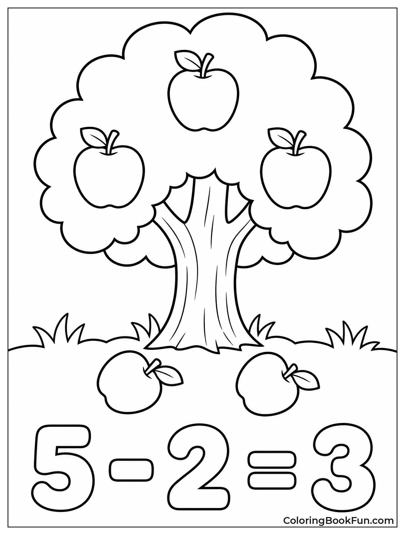 Tree with Falling Apples