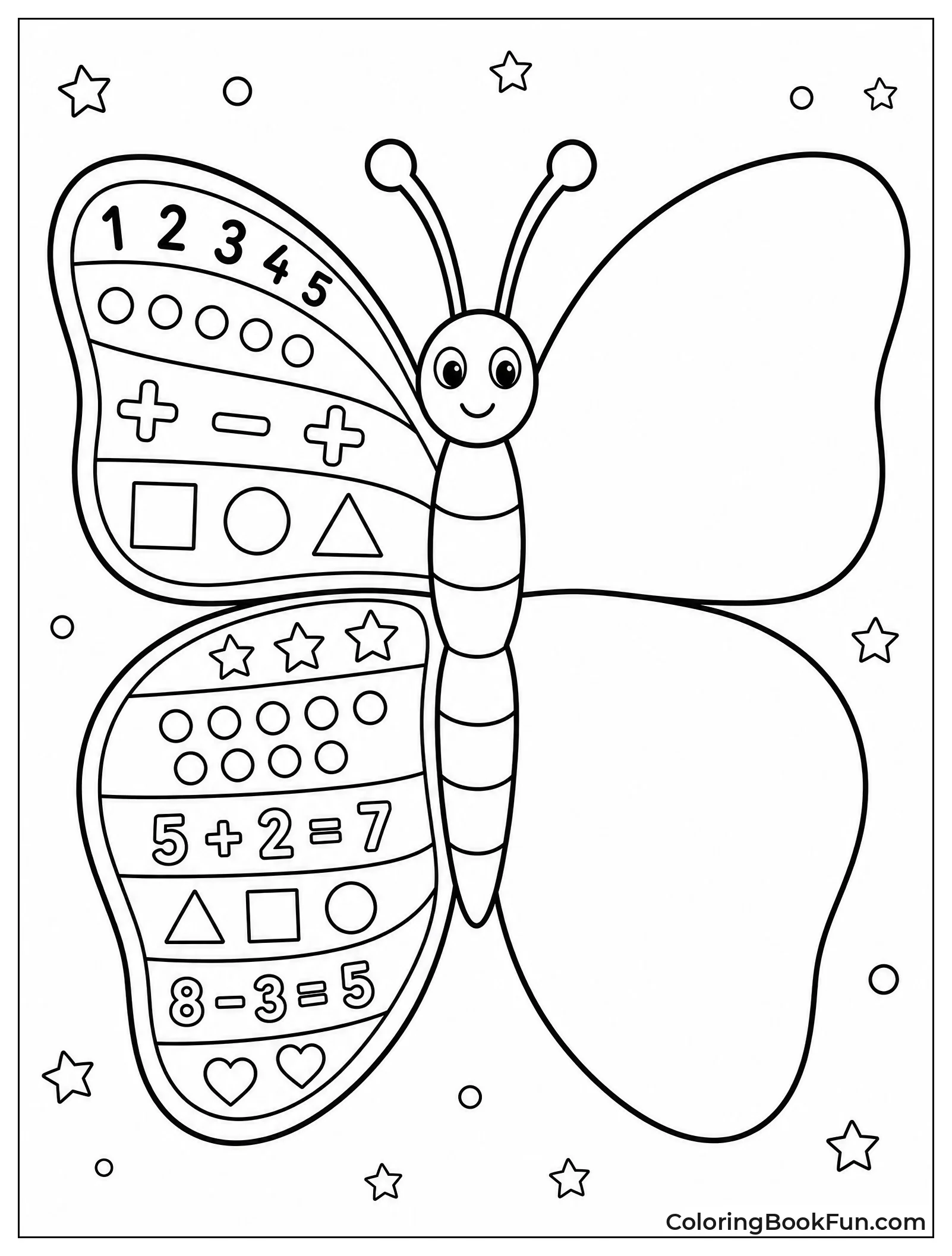 Butterfly with One Side Blank