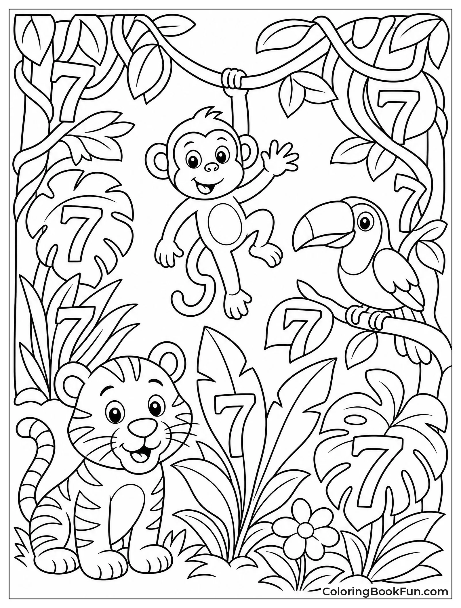 Hidden Sevens in Jungle