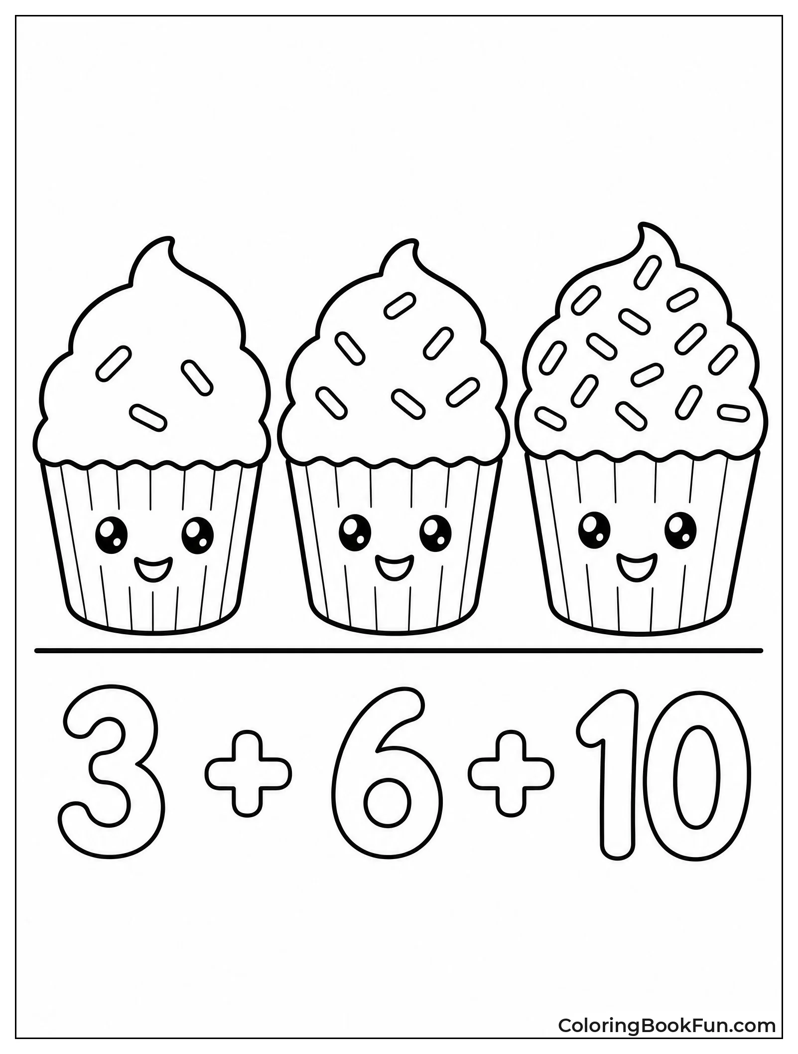 Counting Sprinkles on Cupcakes