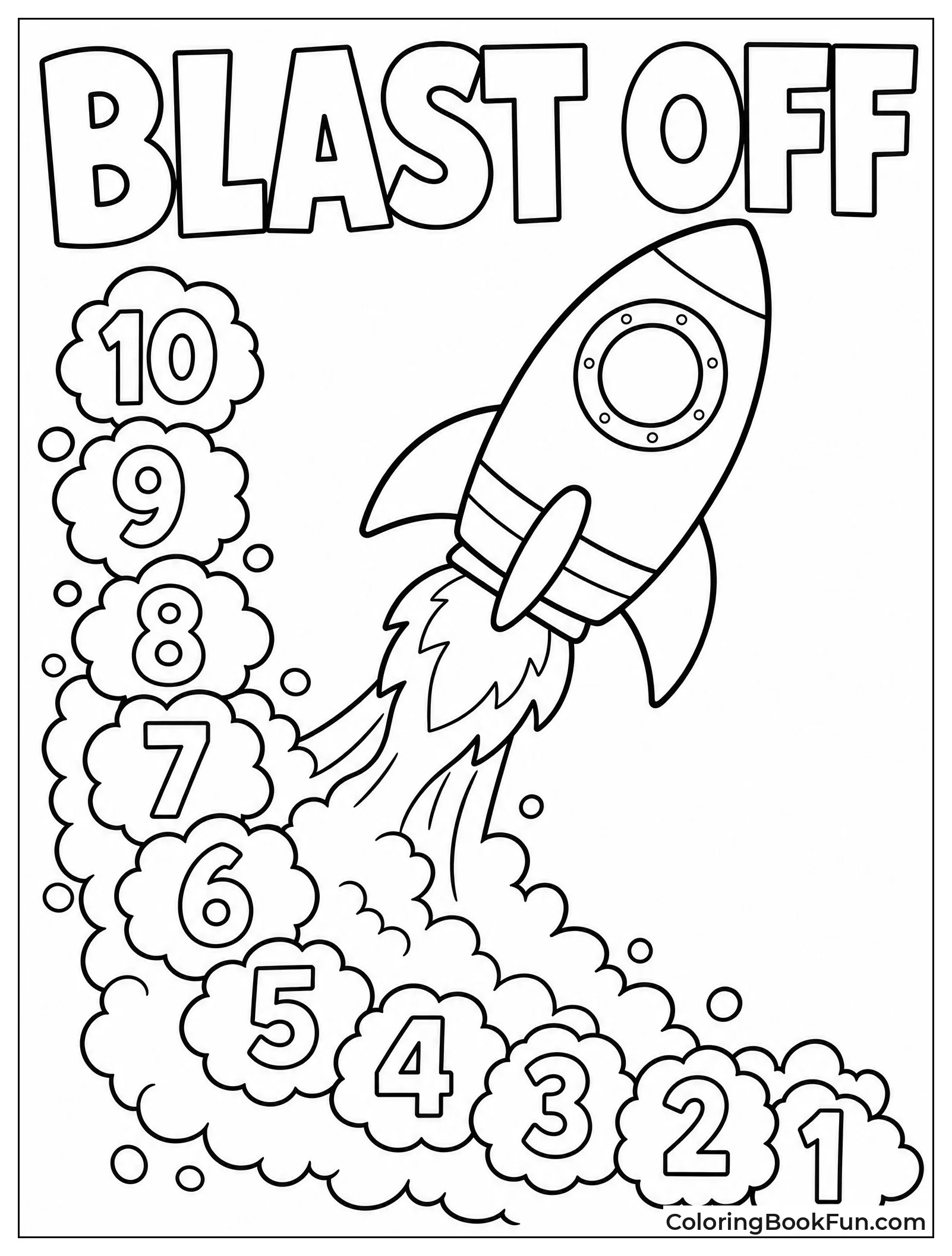 Rocket with Countdown Smoke