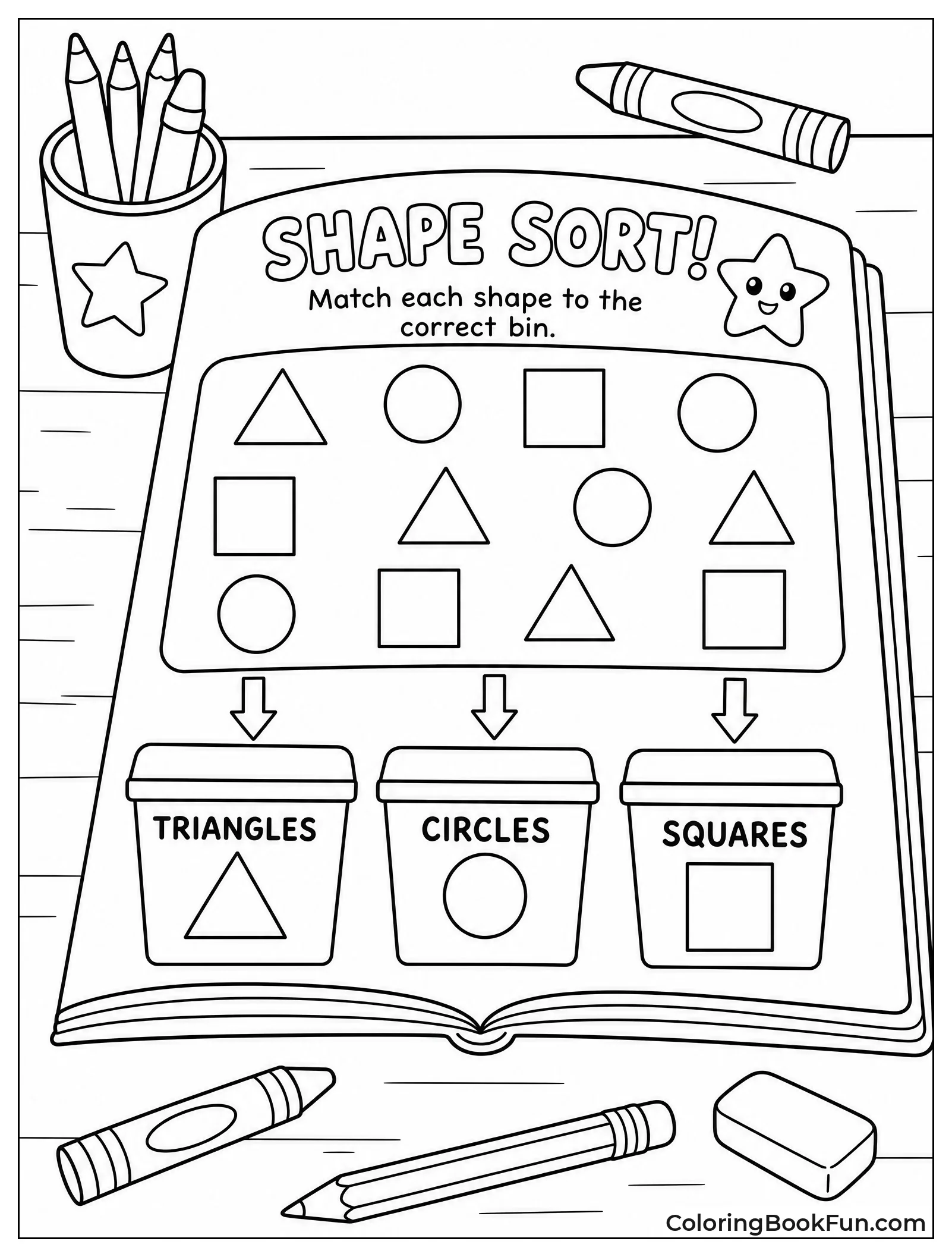Sorting Shapes into Bins