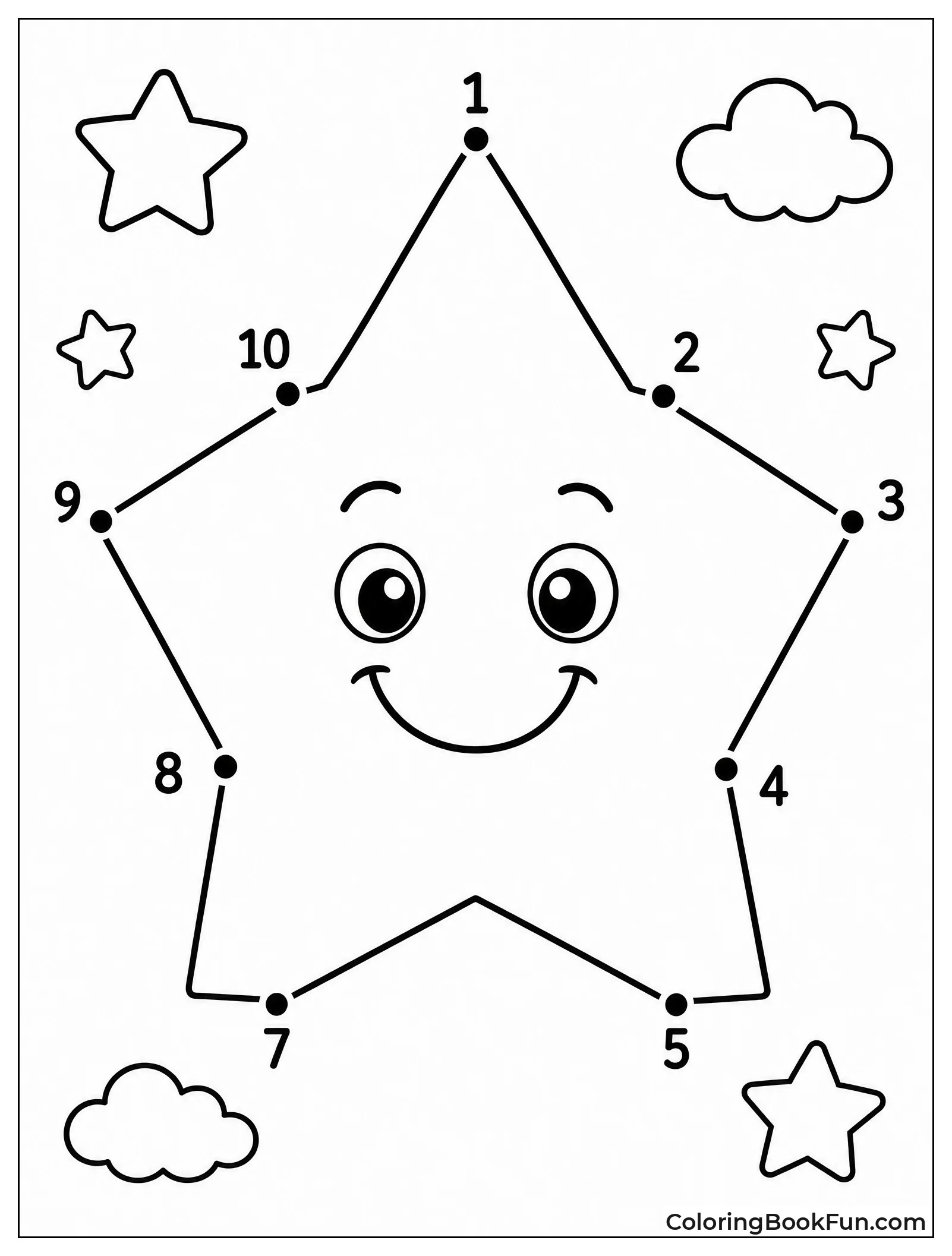 Connect Dots to Make Star