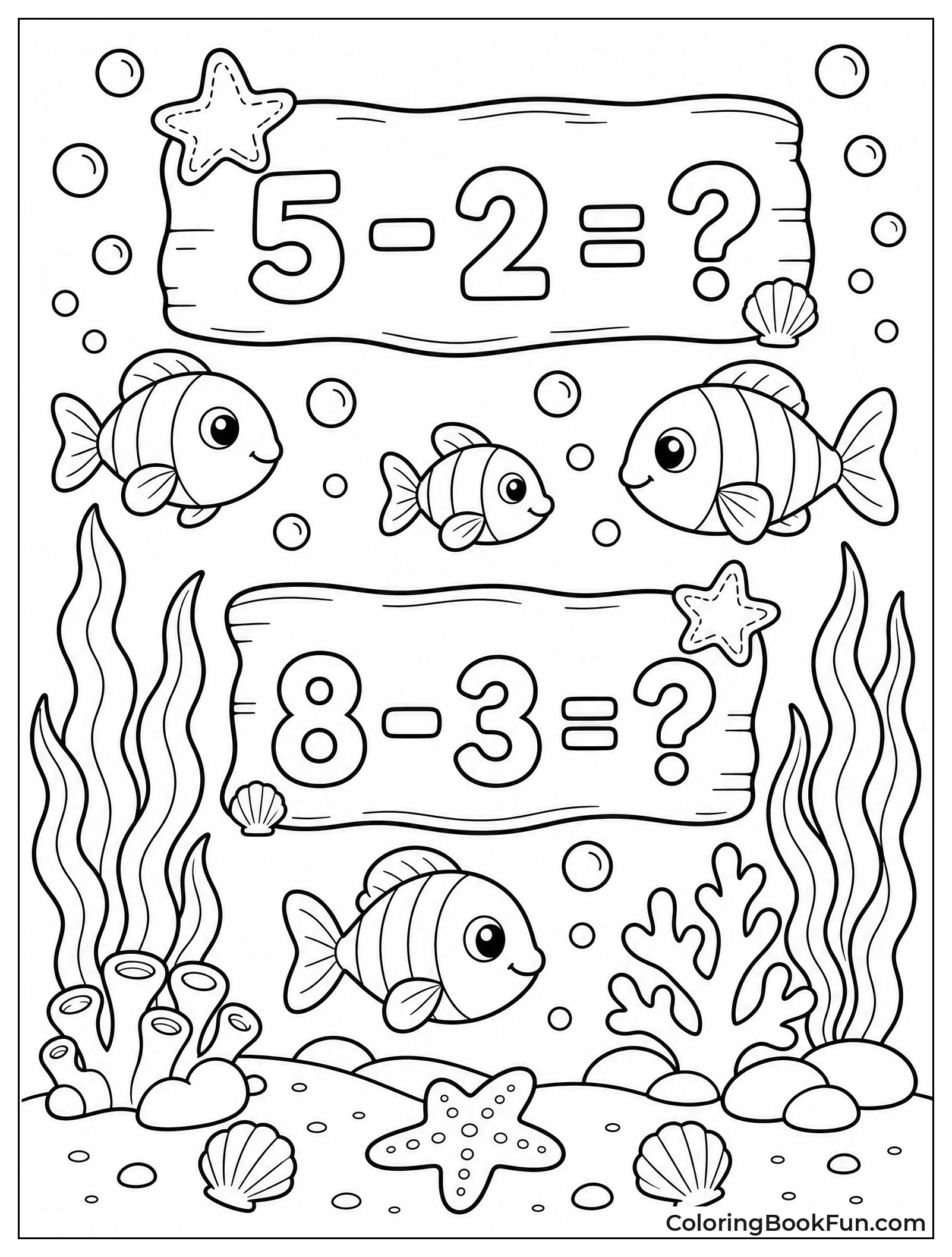 Underwater Fish by Subtraction