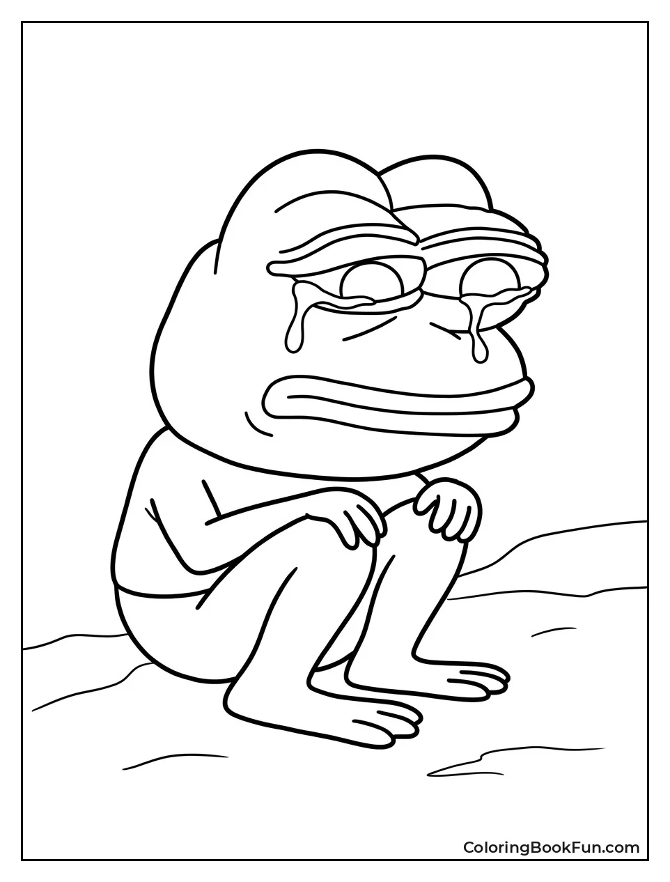 Pepe Crying with Tears