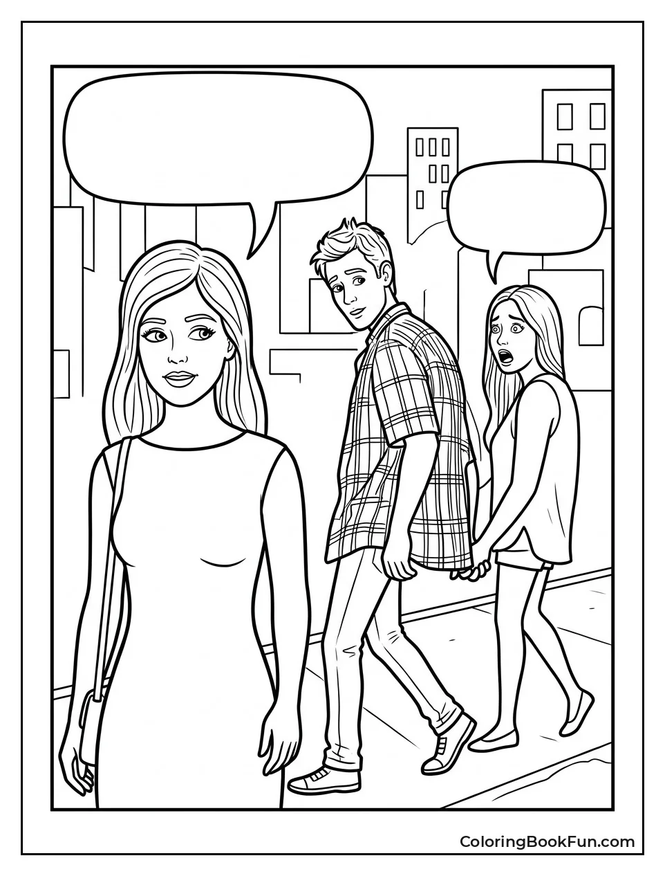 Boyfriend Looking at Another Girl