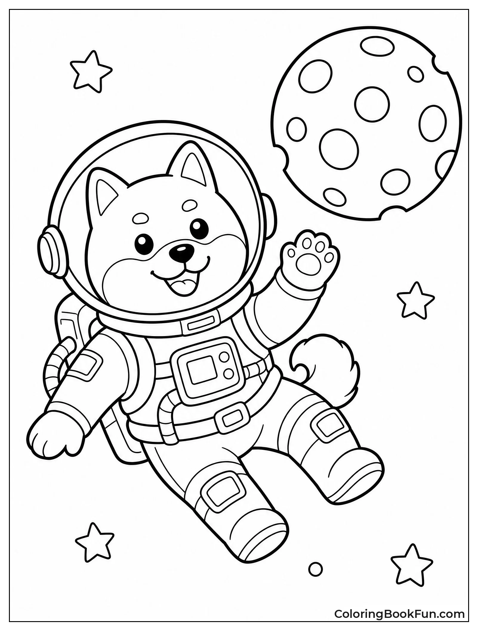 Doge Floating Near Cheese Moon