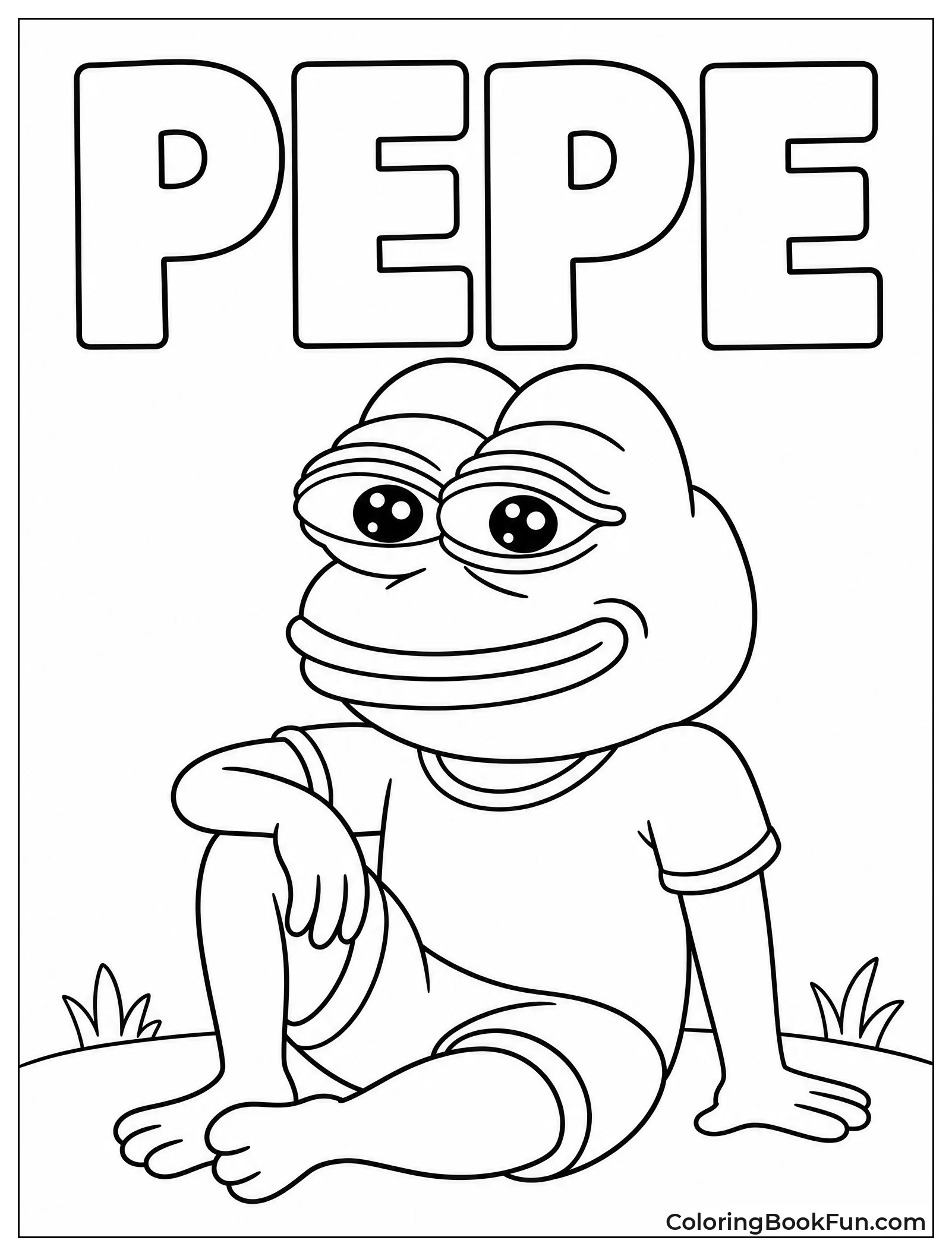 Pepe Sitting Relaxed