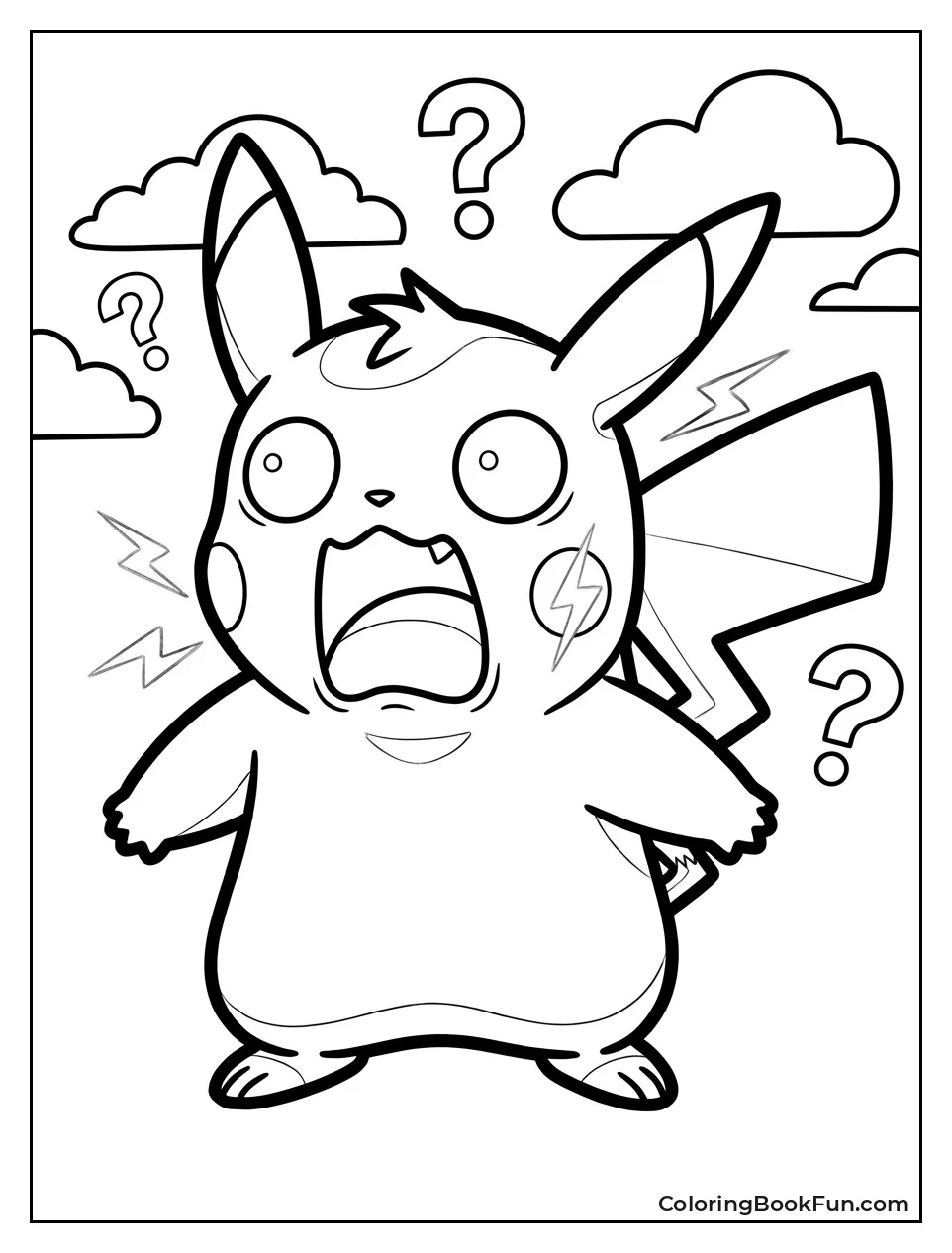 Pikachu Looking Very Surprised