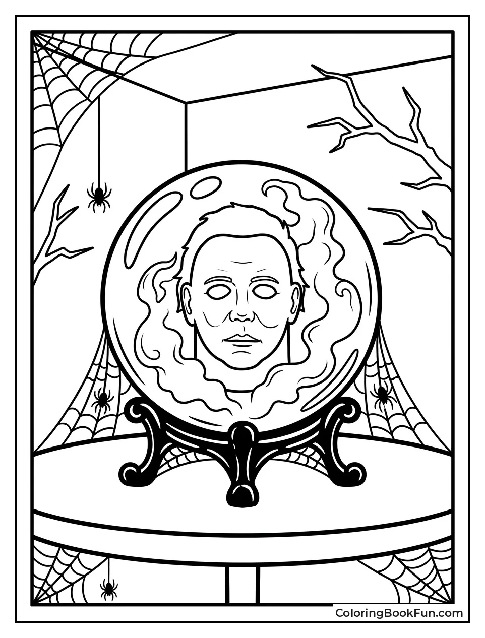 Crystal Ball Shows Michael Face In Smoke