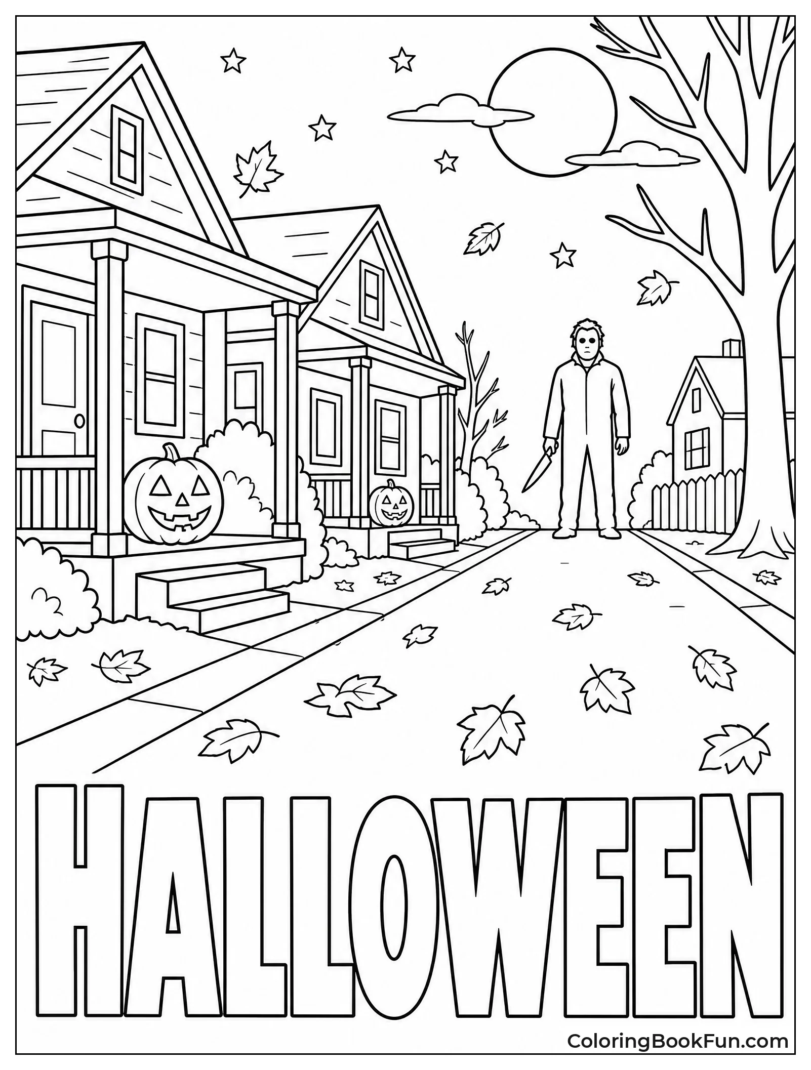 Michael Silhouette Appears On Halloween Street