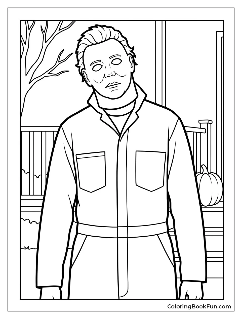 Michael Myers Stands Tilt Headed Watching