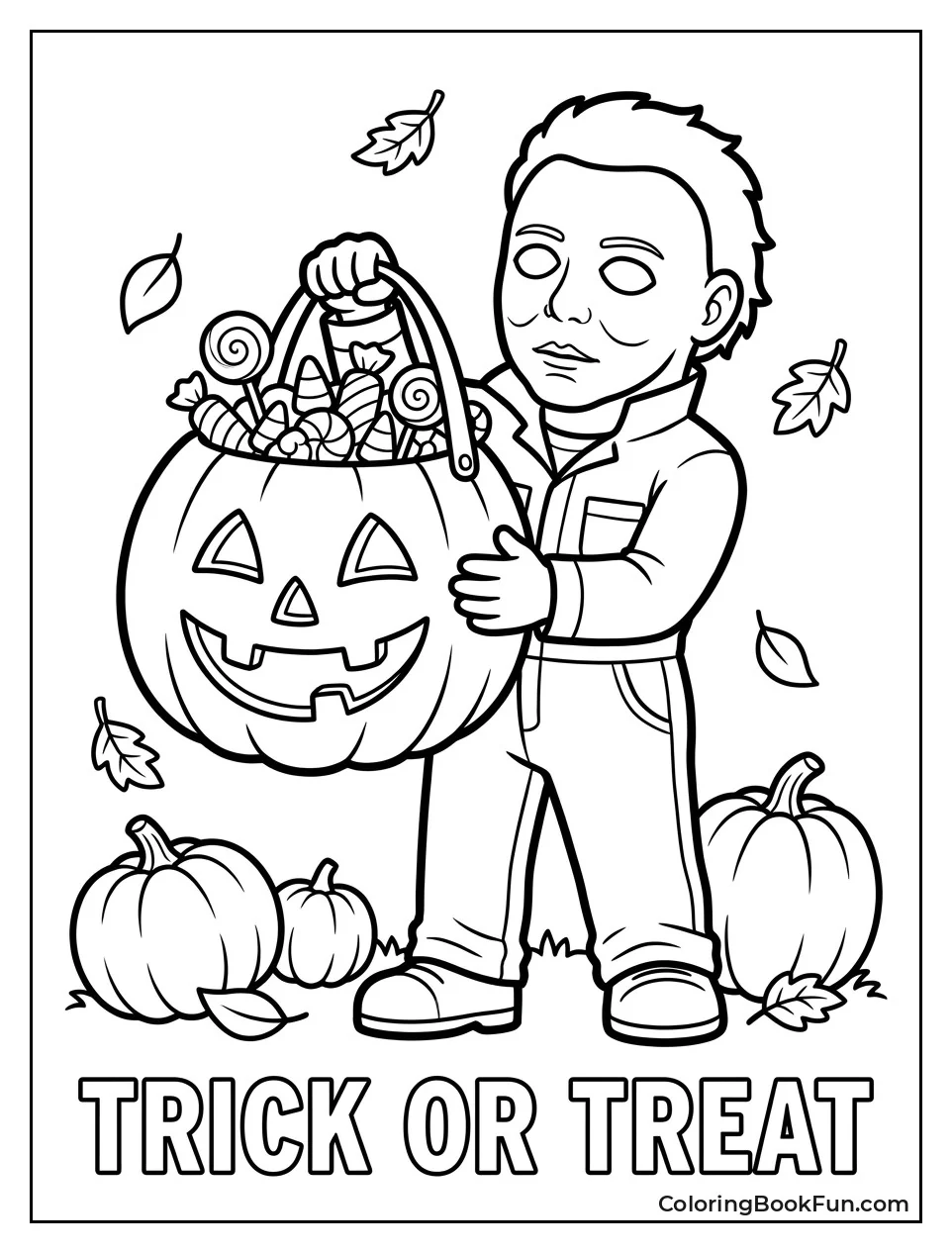 Michael Myers Holds Trick Or Treat Bag