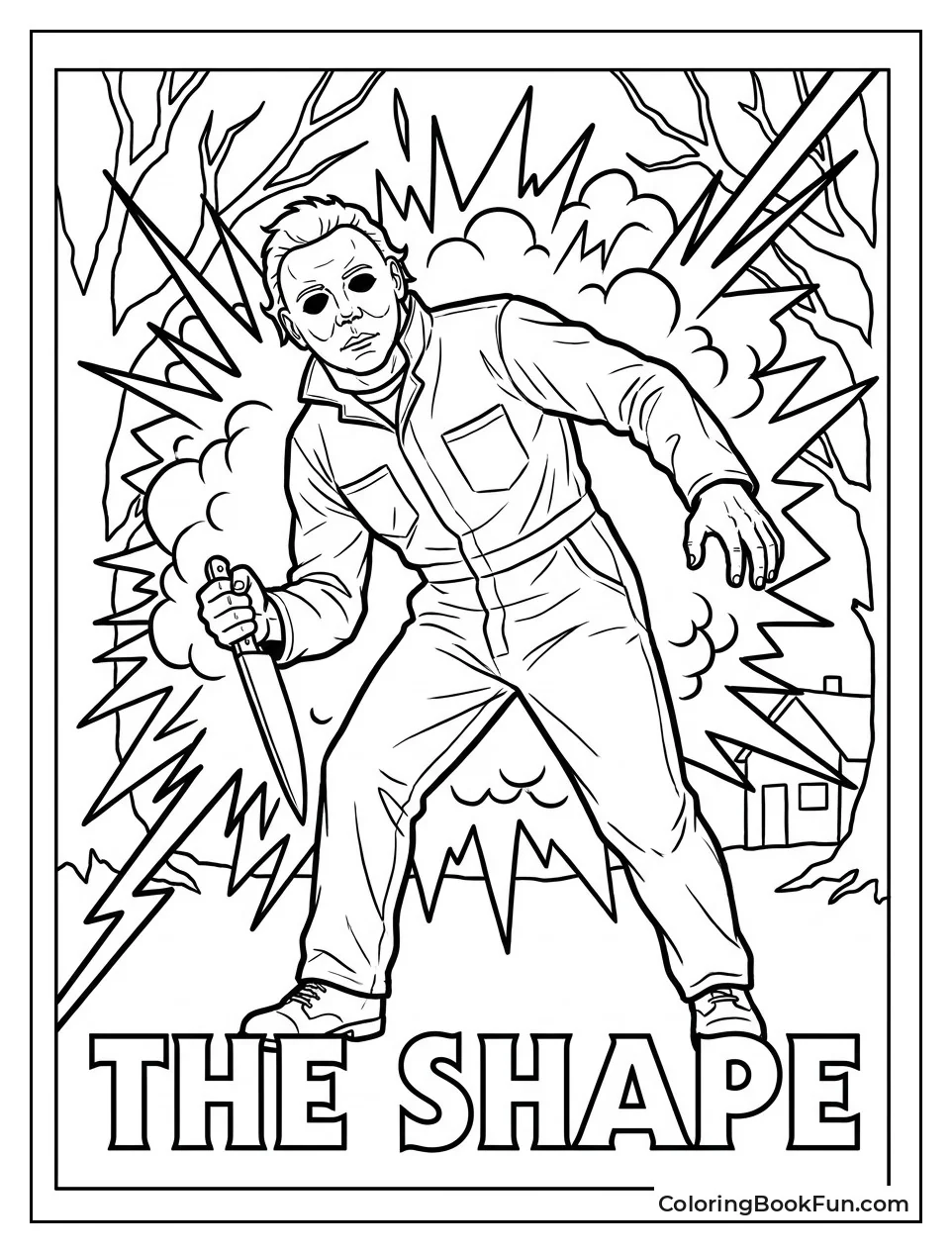 Michael Myers Appears In Comic Style
