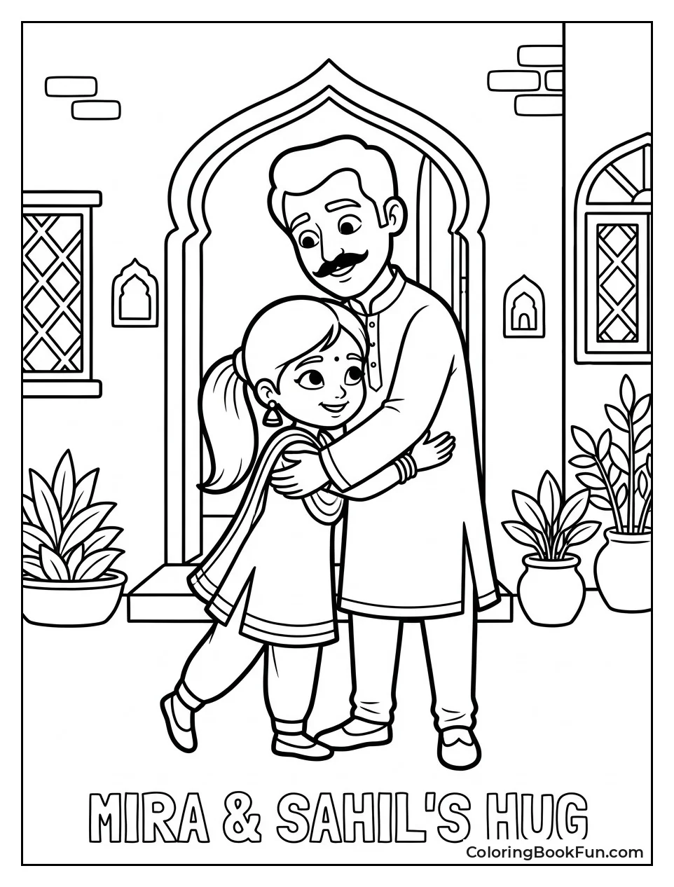 Mira Hugs Her Father Sahil