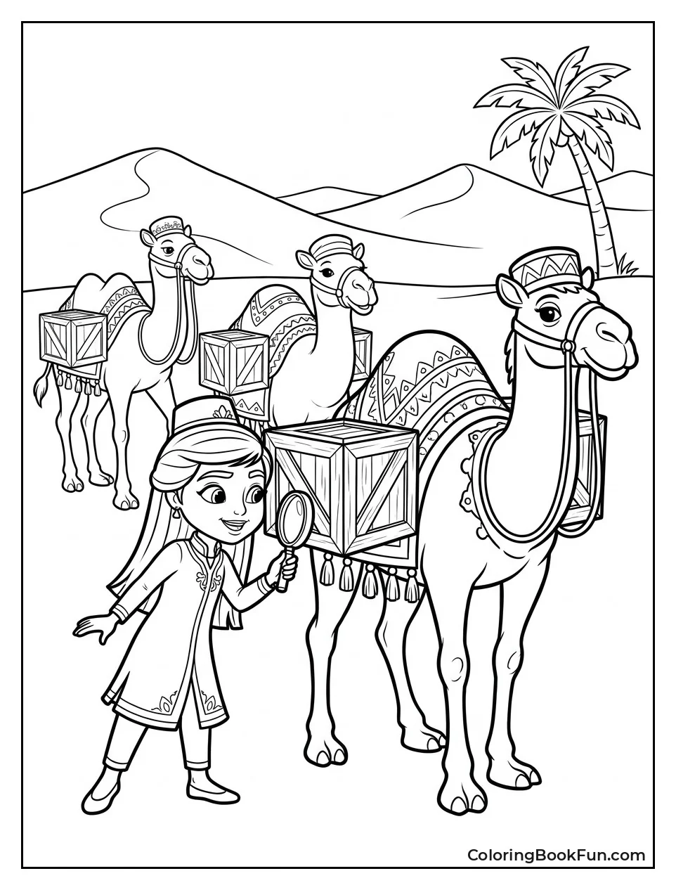 Mira Checks Camel Caravan Crates