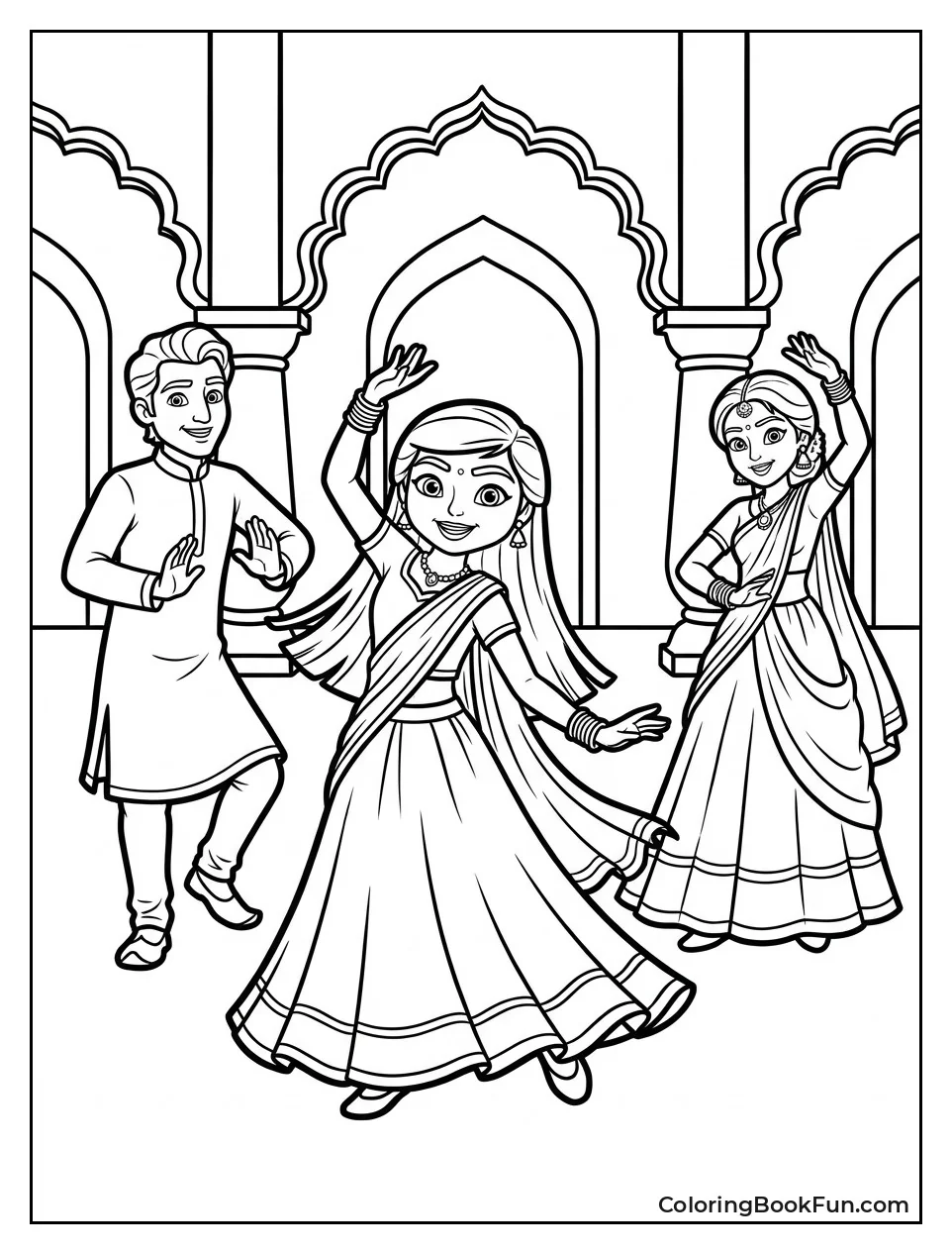 Characters Dance in Fancy Attire