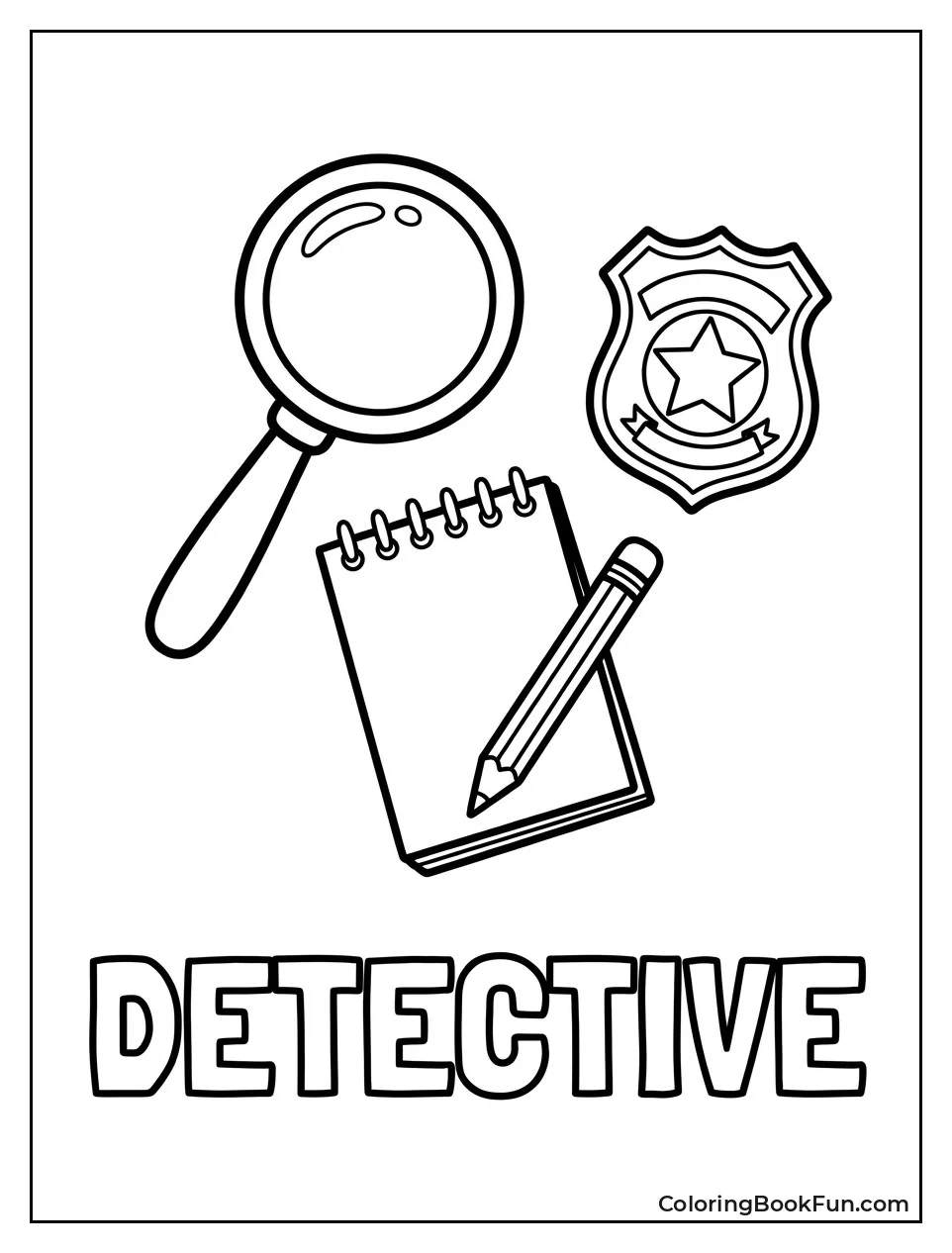 Detective Tools Laid Out Neatly