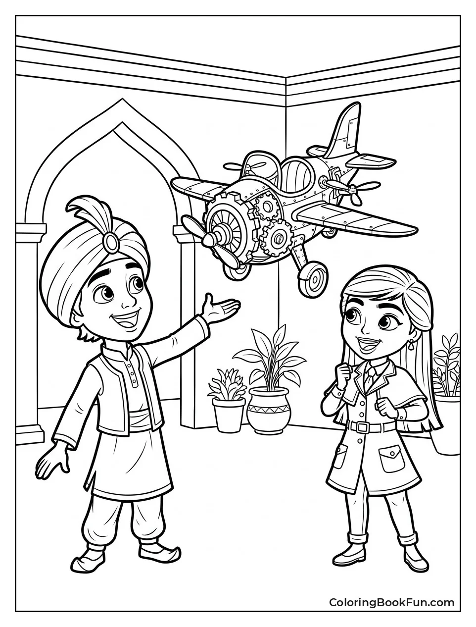 Neel Shows His Flying Gadget