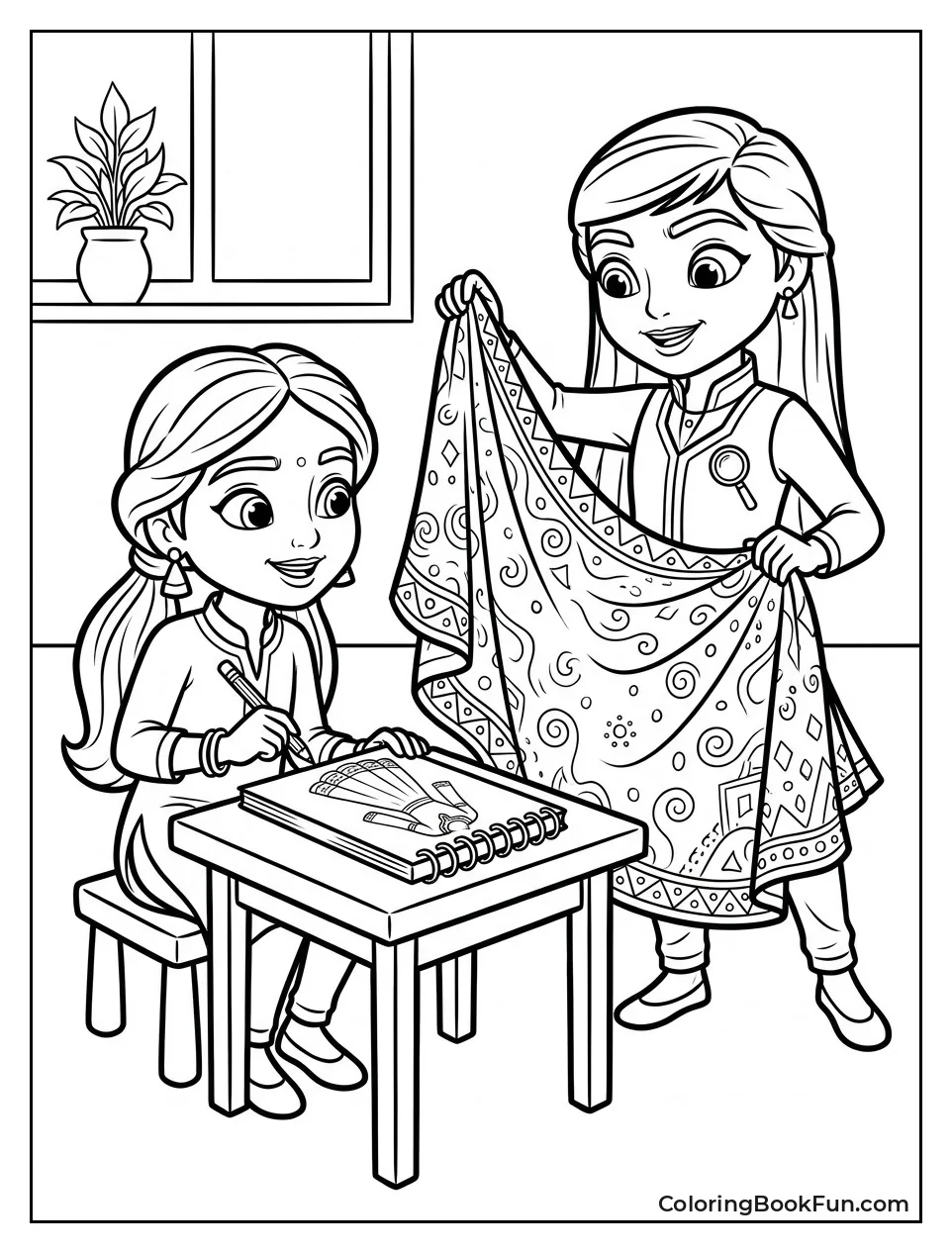 Priya Sketches a New Dress