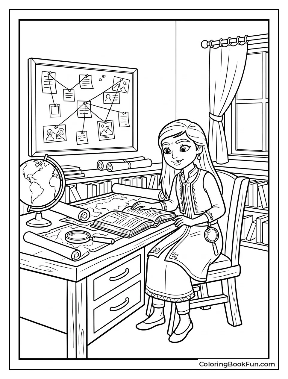 Mira Works in Her Office
