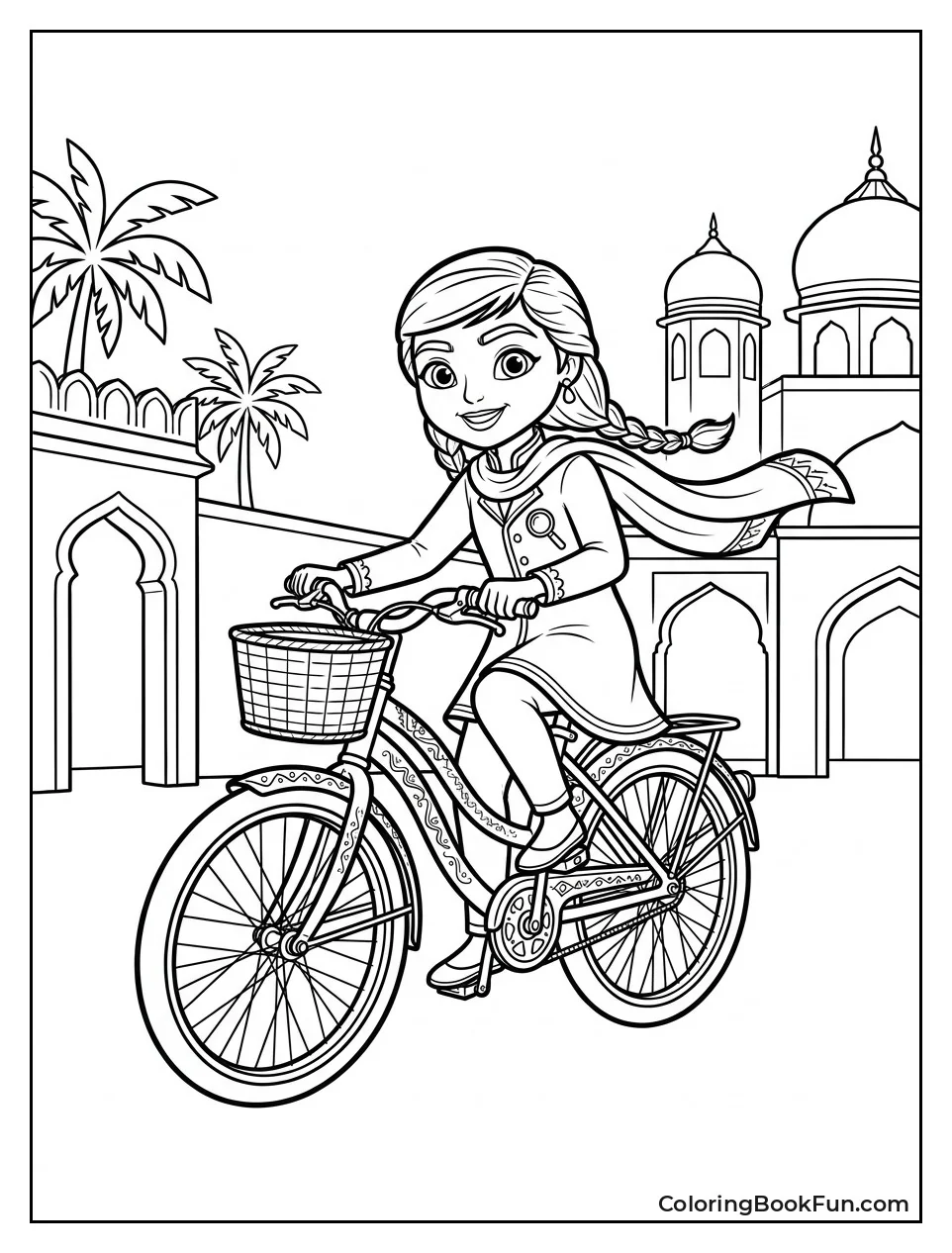 Mira Rides Her Special Bicycle