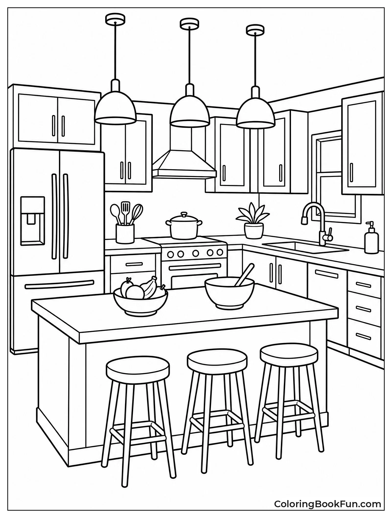 Modern Kitchen with Island