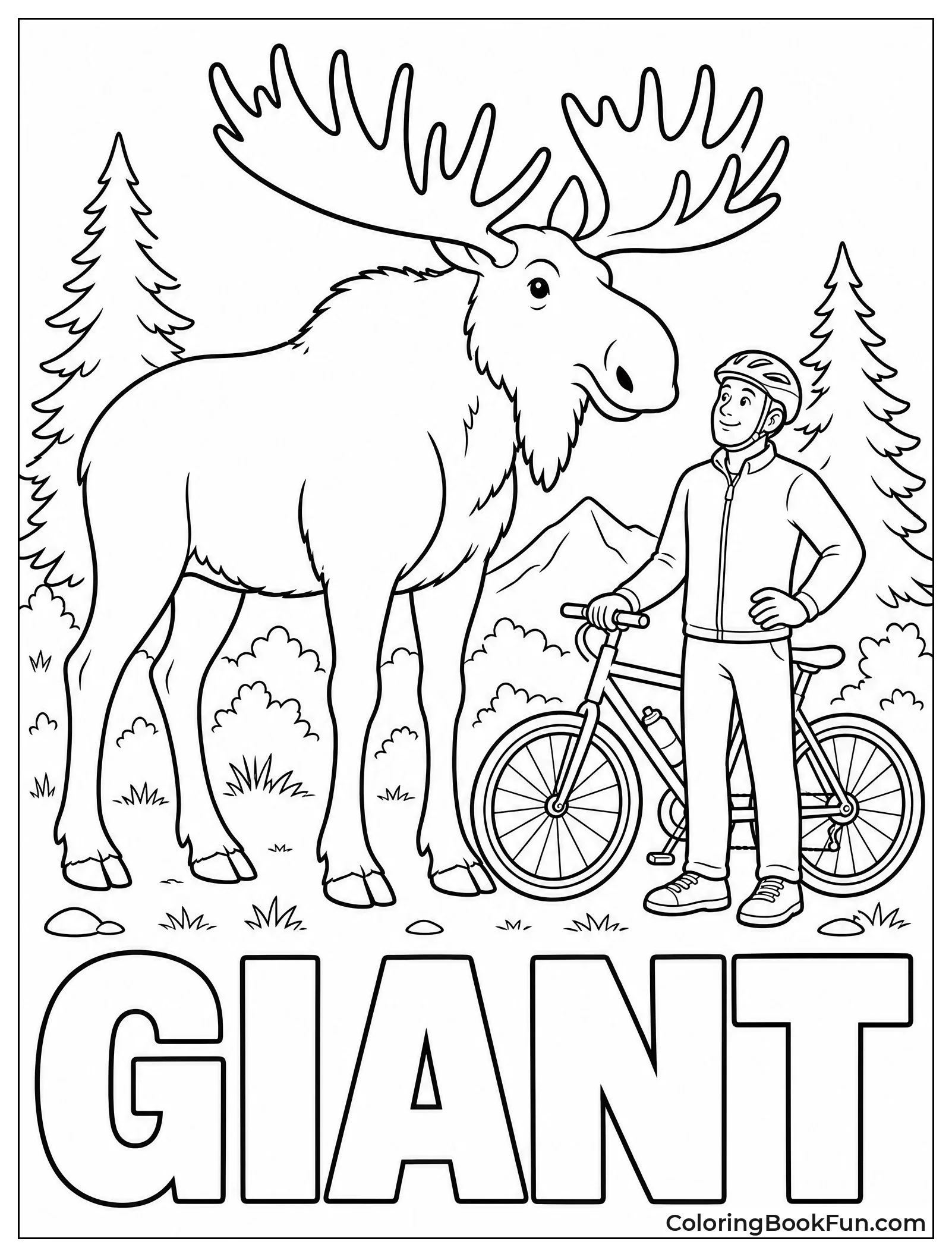 Moose Size Next to Human