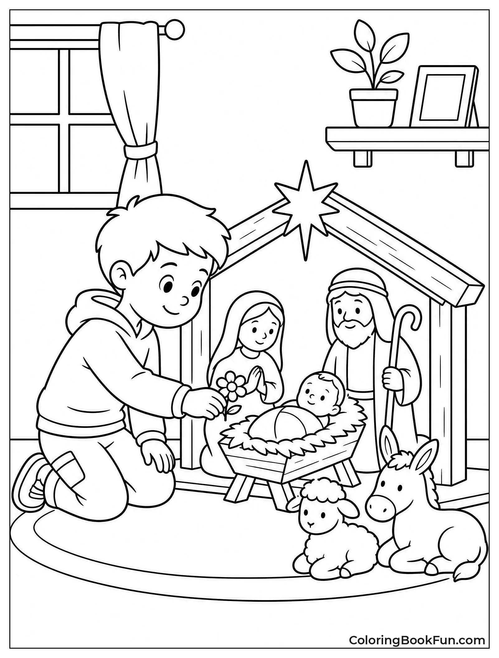 Child Offering Gift to Jesus