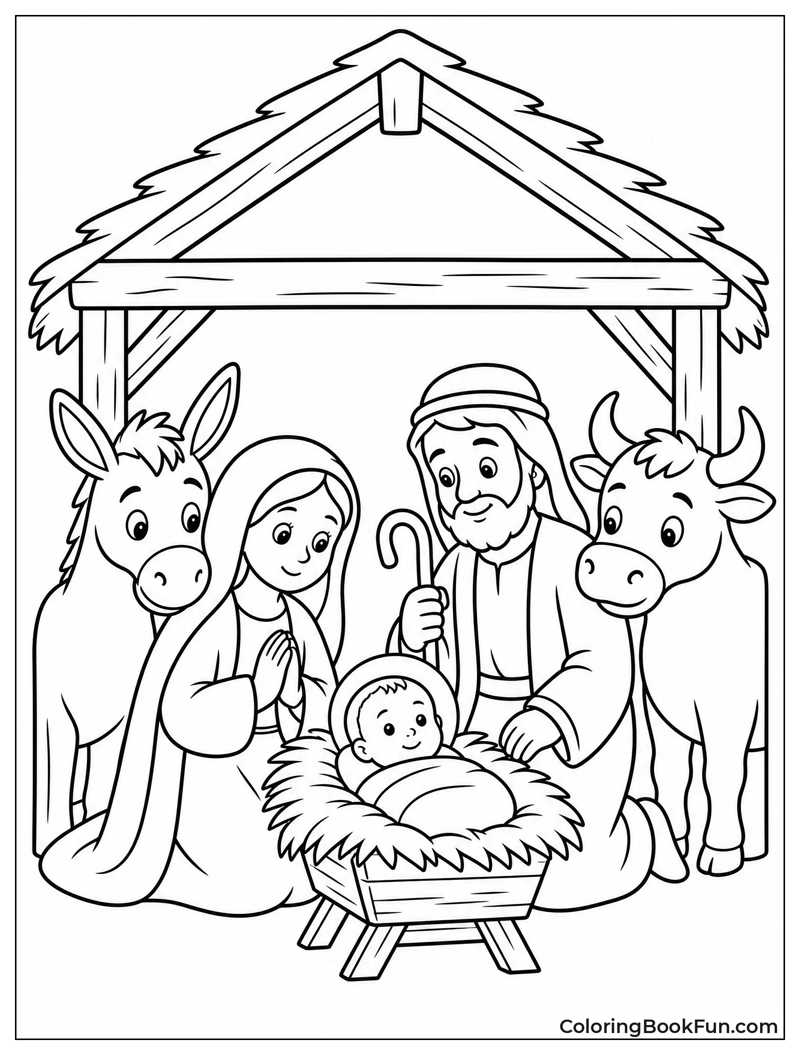 Holy Family Surrounded by Animals