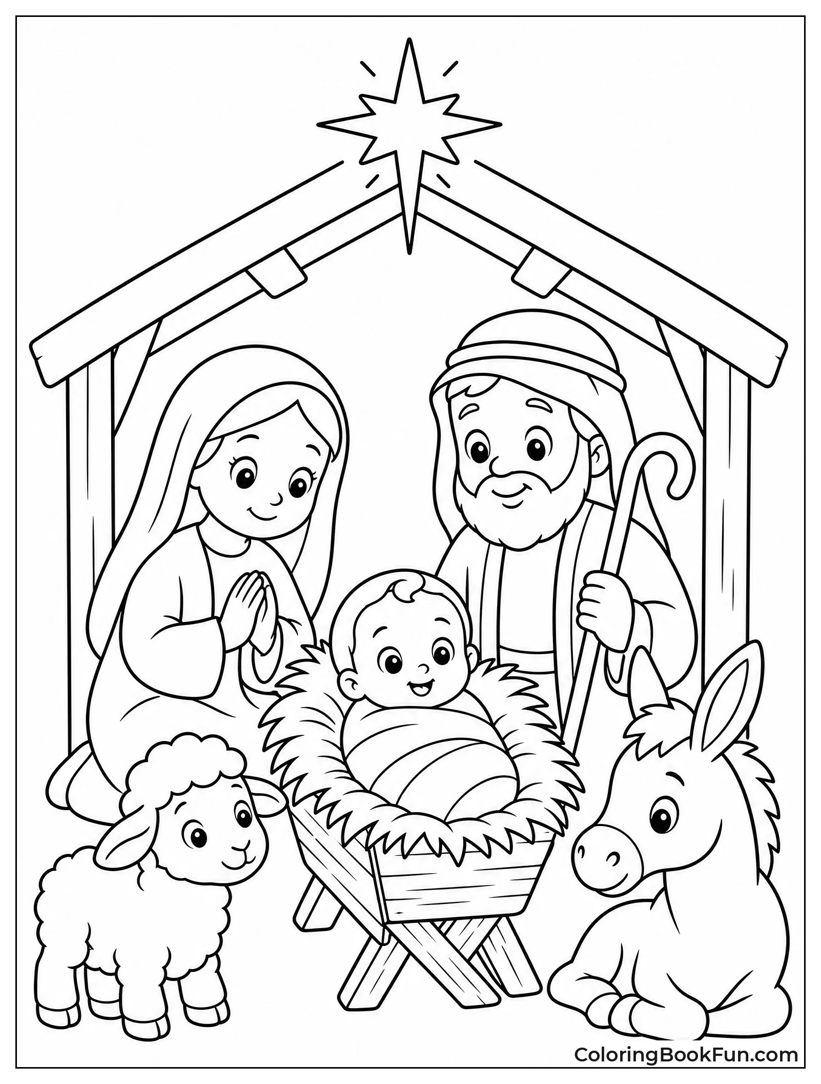 Cute Baby Jesus with Big Eyes