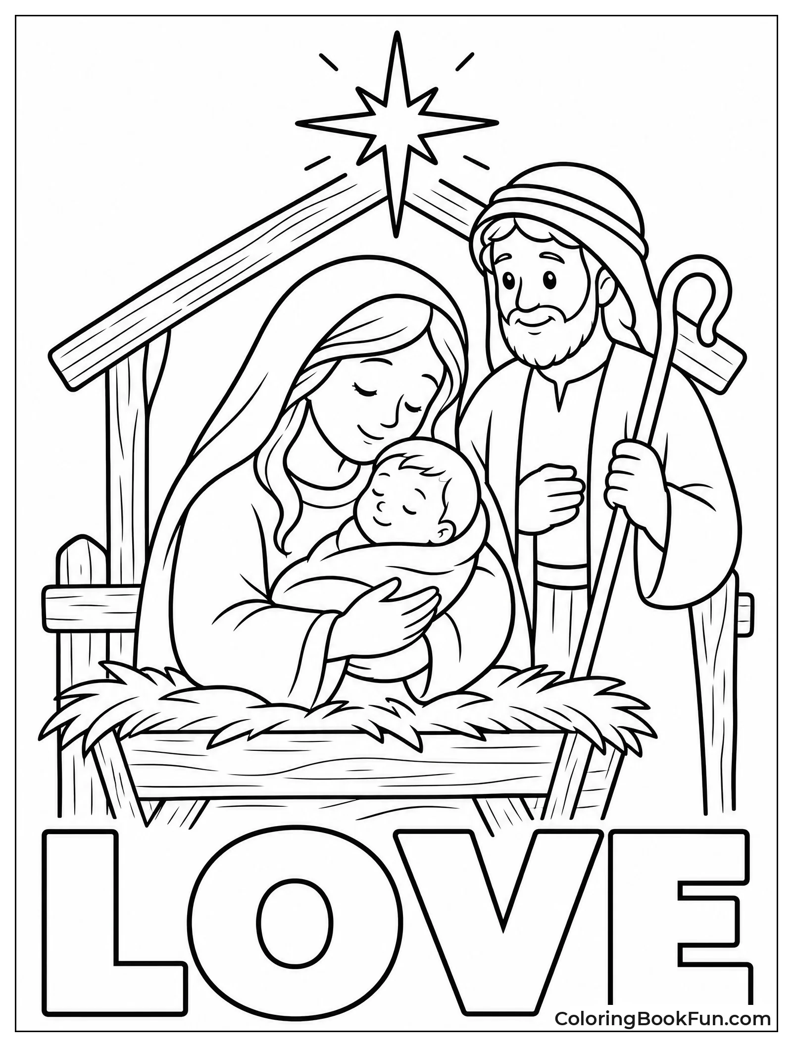 Mary Holding Baby Close
